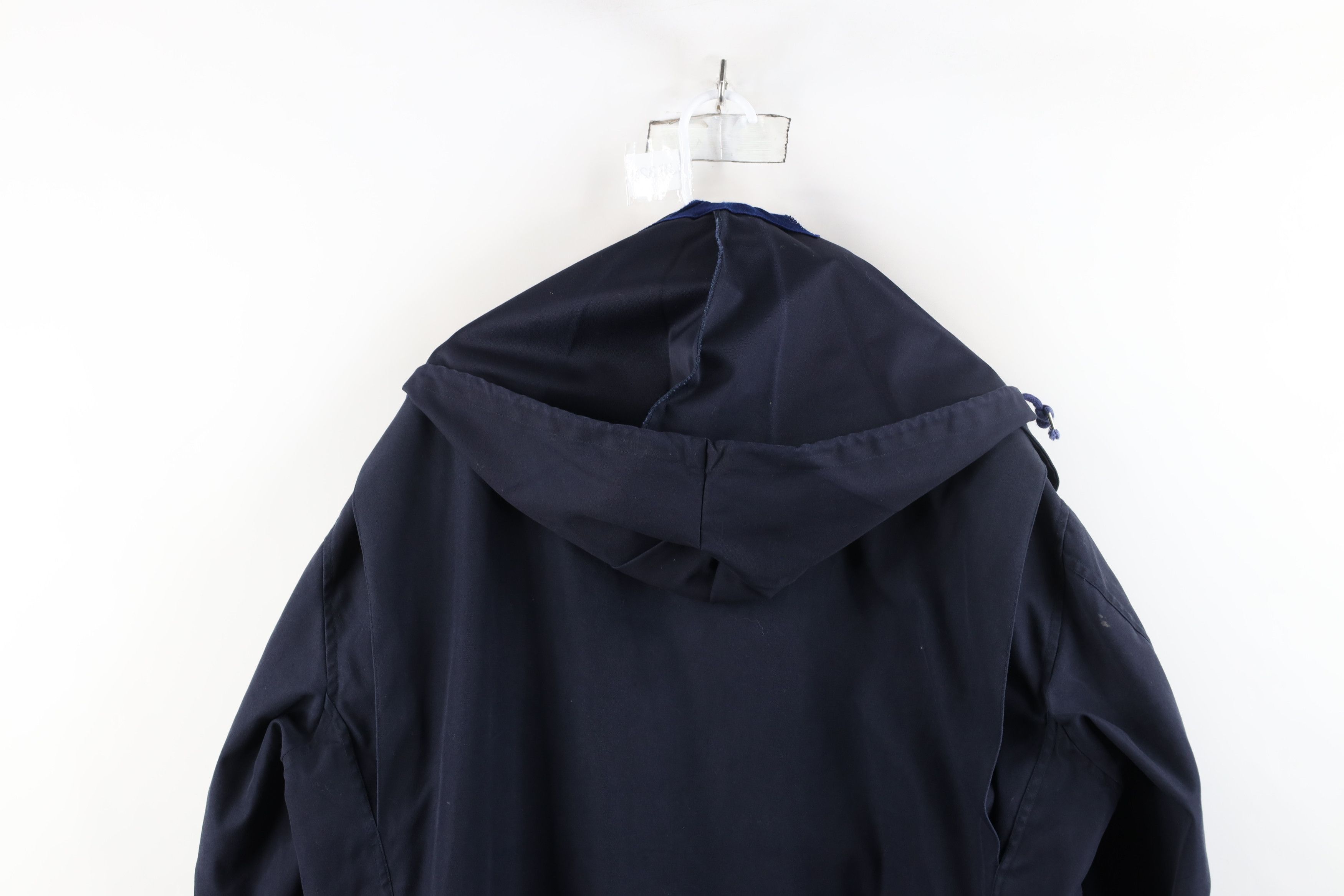 Vintage Vintage 90s German Military Hooded Parka Jacket Coat Blue Size US XL / EU 56 / 4 - 13 Thumbnail