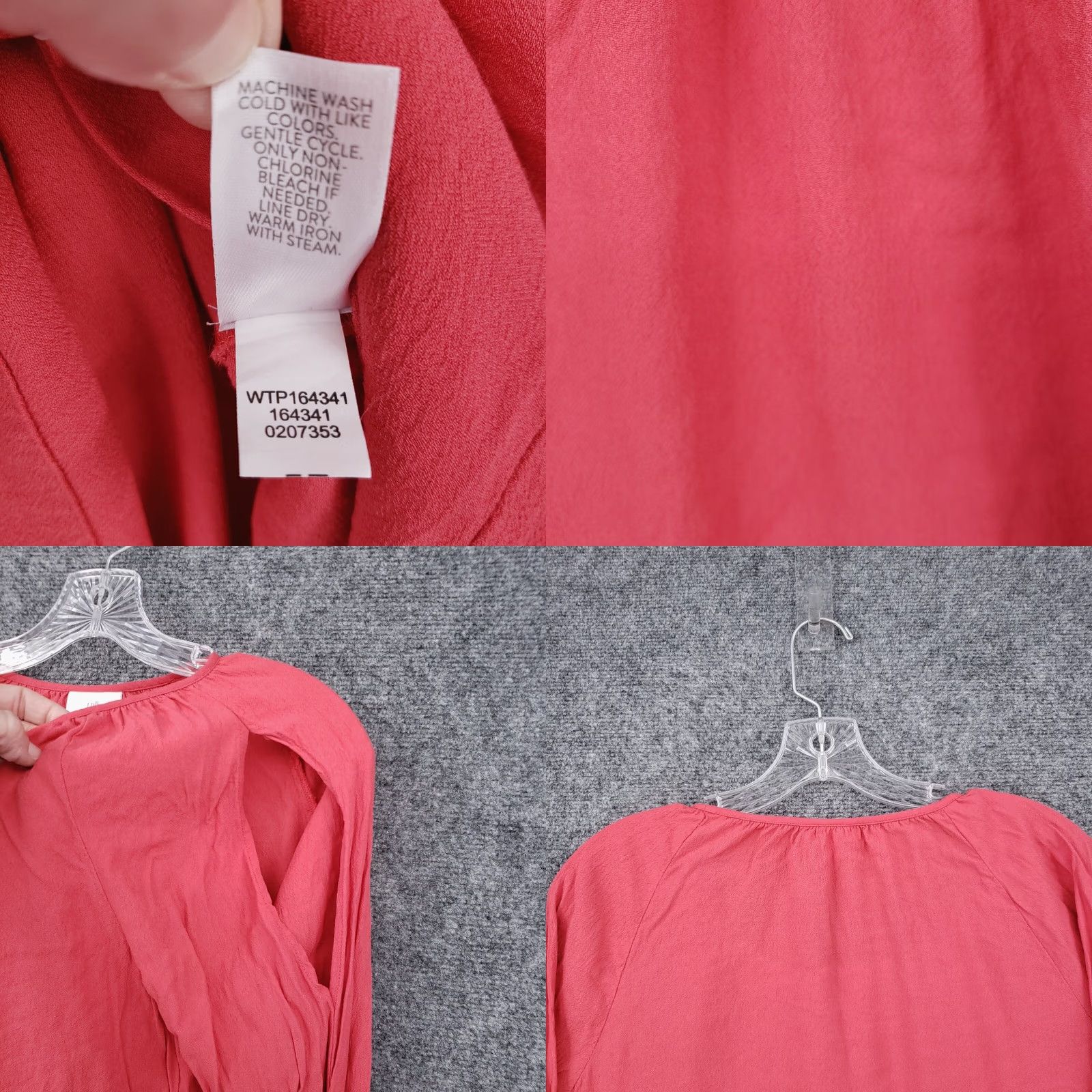 J. Jill J Jill Pink Blouse Cold Shoulder Long Sleeve Loose Pullover Womens M Medium Size M / US 6-8 / IT 42-44 - 8 Thumbnail