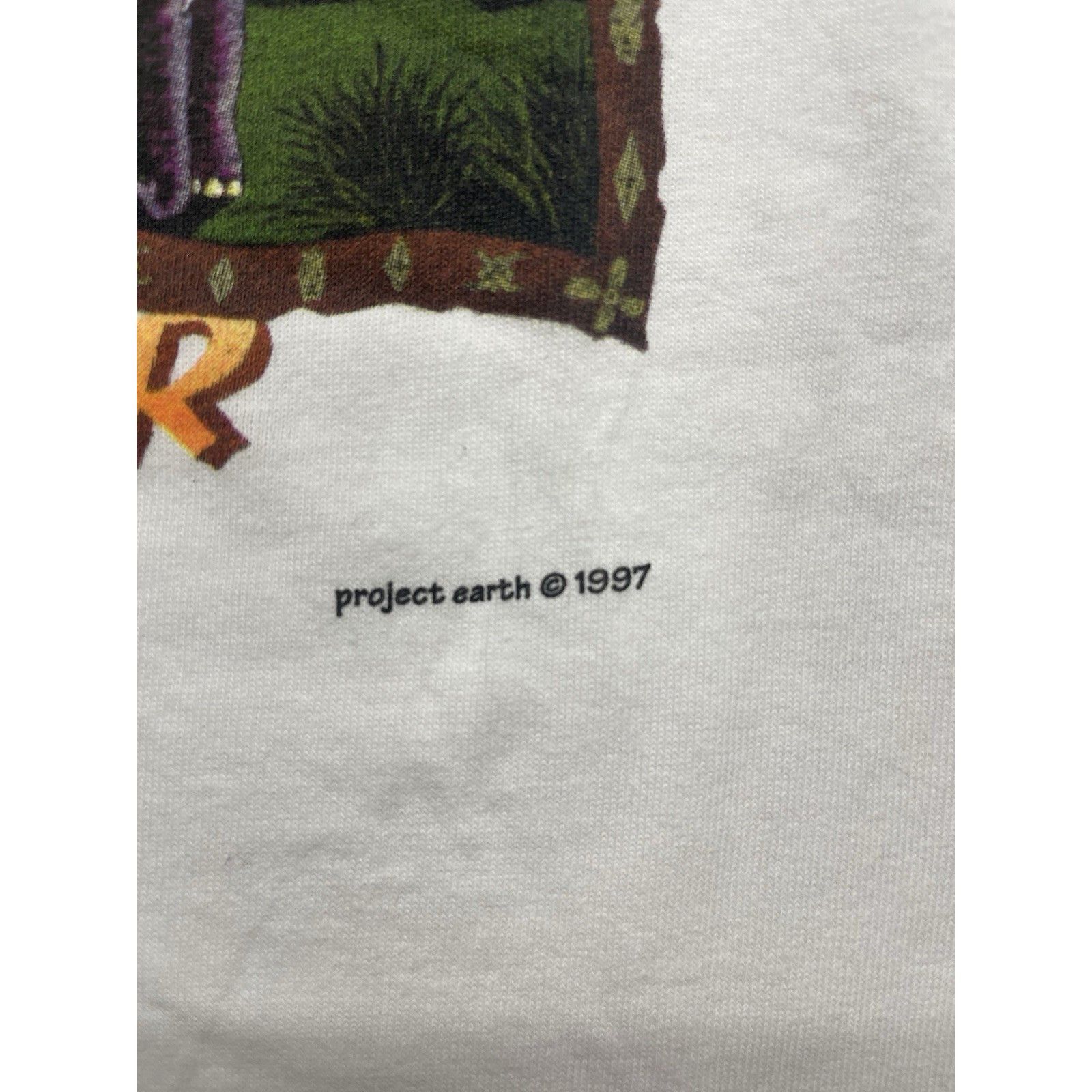 Delta Vtg 90s Elephant Nature Tee Project Earth 1997 Extinction Is Size US L / EU 52-54 / 3 - 3 Thumbnail