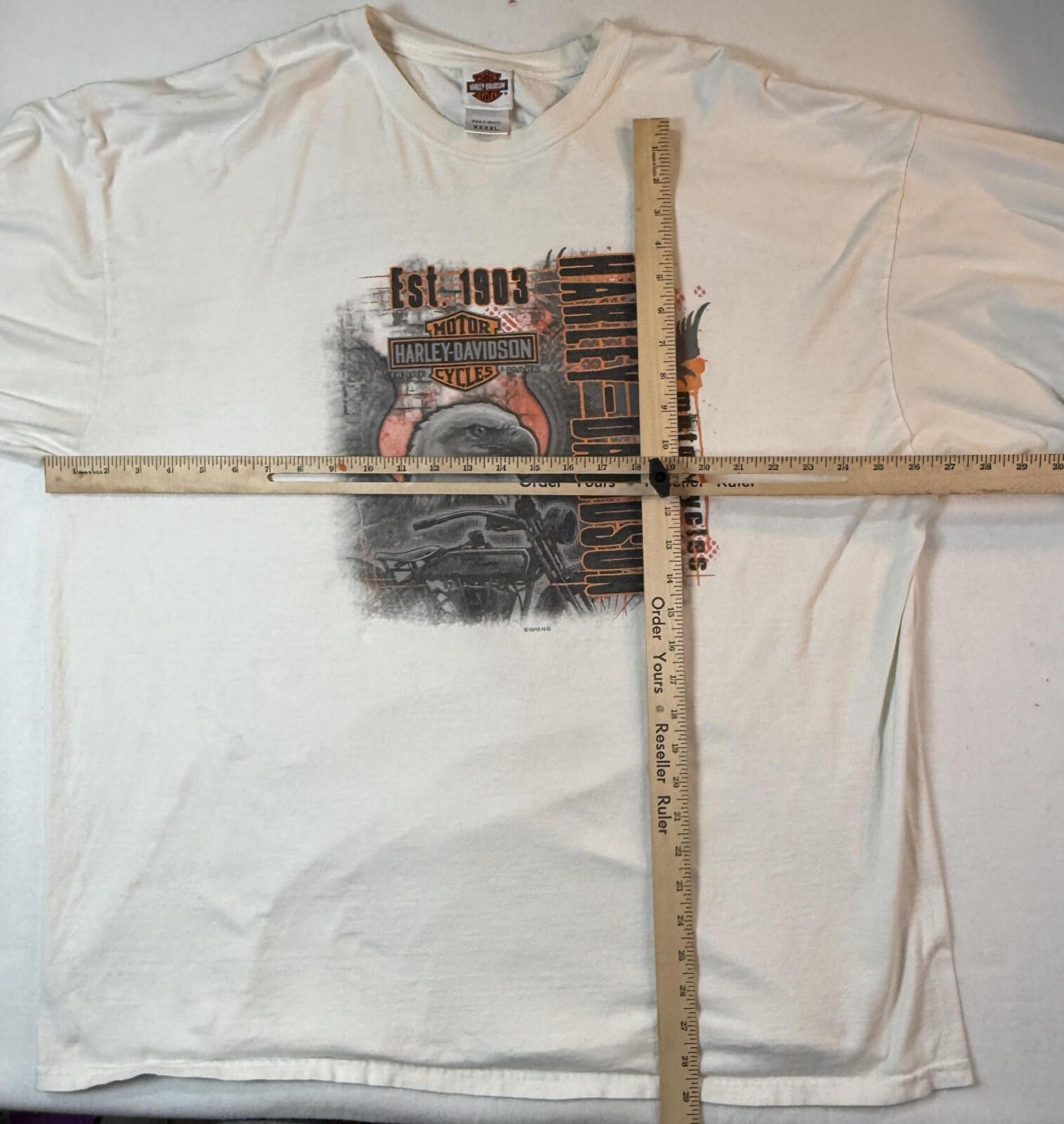 Harley Davidson Harley-Davidson Shirt Mens 4XL Eagle Biker Motorcycle Y2K Size US XXL / EU 58 / 5 - 8 Thumbnail