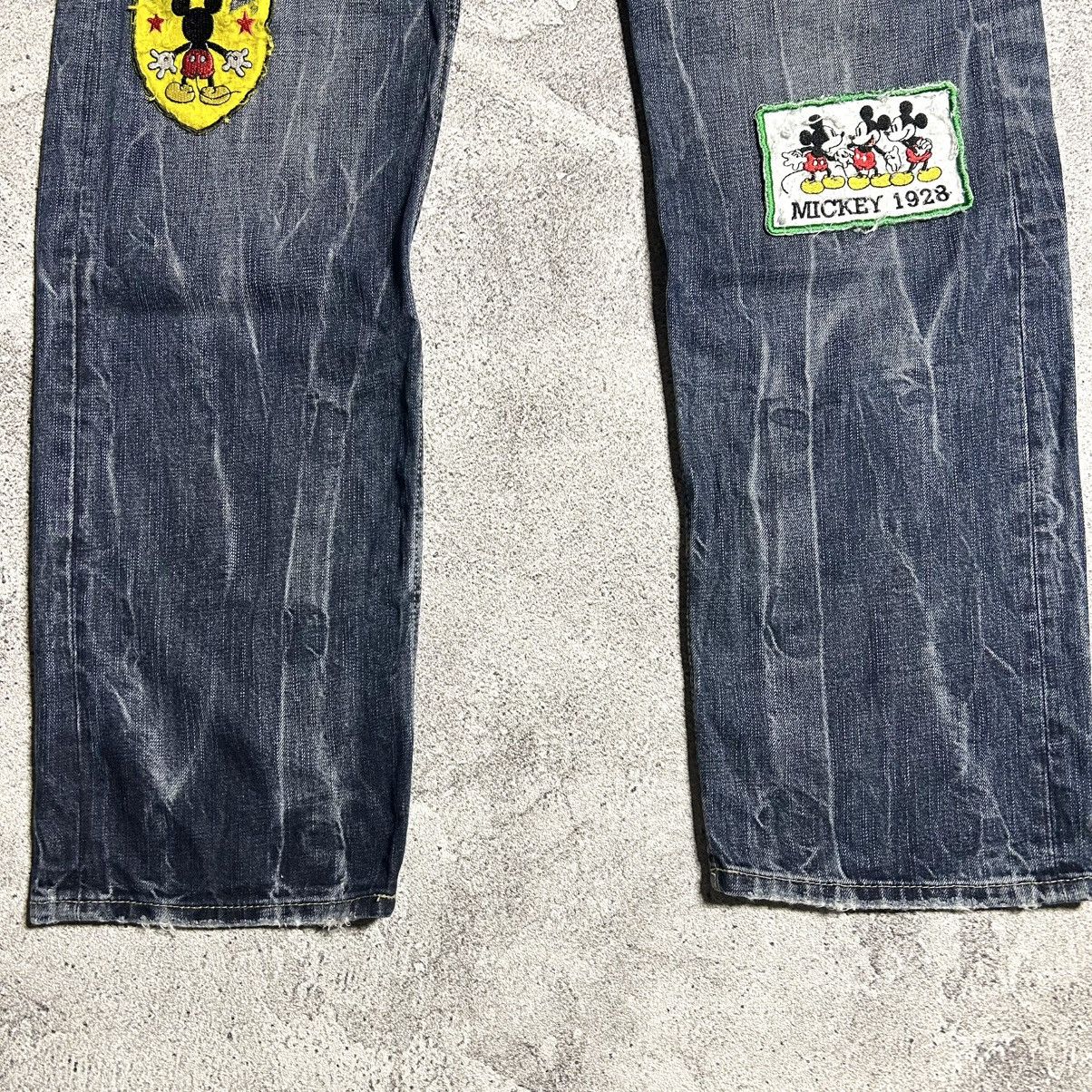 Disney Vintage Denim Doublewaist DISNEY PATCH ART BORDIR Size US 34 / EU 50 - 9 Thumbnail