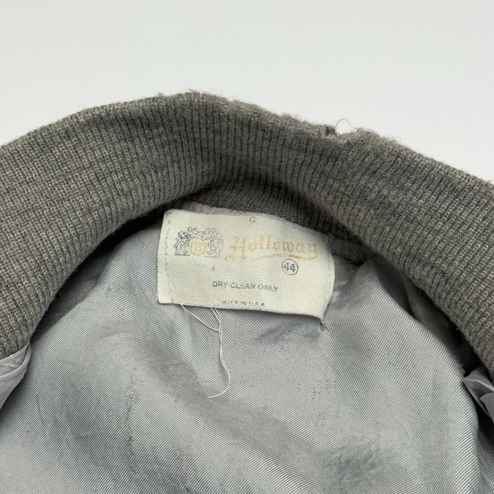 Holloway Vintage Holloway Letterman Jacket Mens 44 Purple Wool Bomber Size US M / EU 48-50 / 2 - 13 Thumbnail
