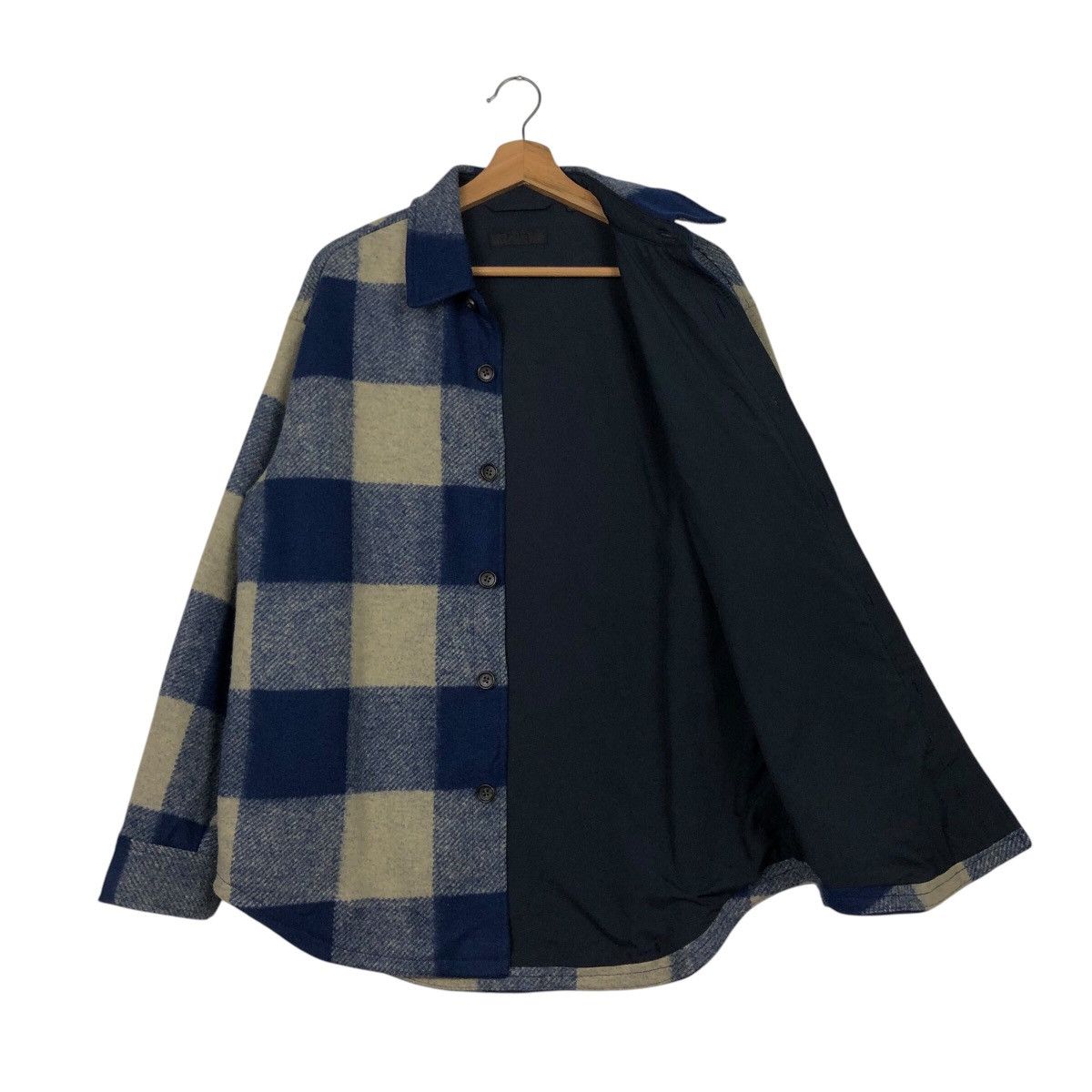 Japanese Brand Vintage Wool Chore Jacket Uniqlo Tartan Design Issey Miyake Size US M / EU 48-50 / 2 - 12 Thumbnail