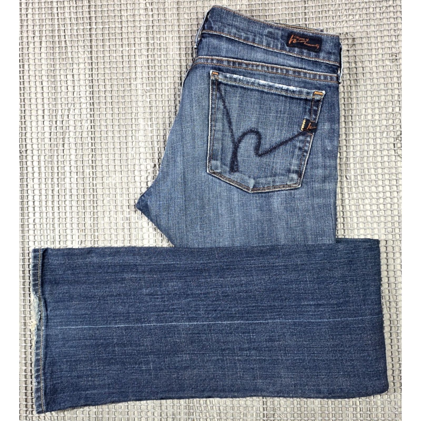 Citizens Of Humanity Citizen Of Humanity Kelly 001 Jeans Women Sz 30 Low Waist Bootcut Blue USA 32x33 Size 30" / US 8 / IT 44 - 3 Thumbnail