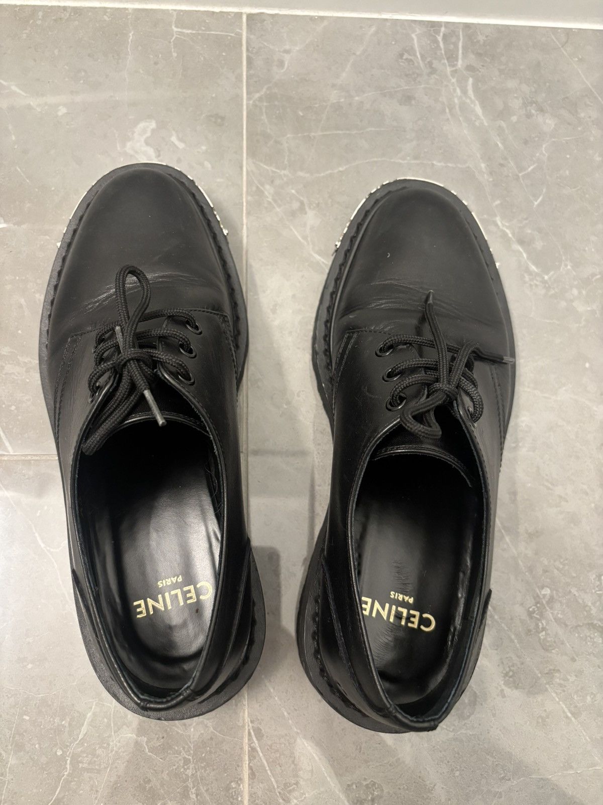 Celine Celine Leather Derby (size 41) Size US 8.5 / EU 41-42 - 5 Thumbnail