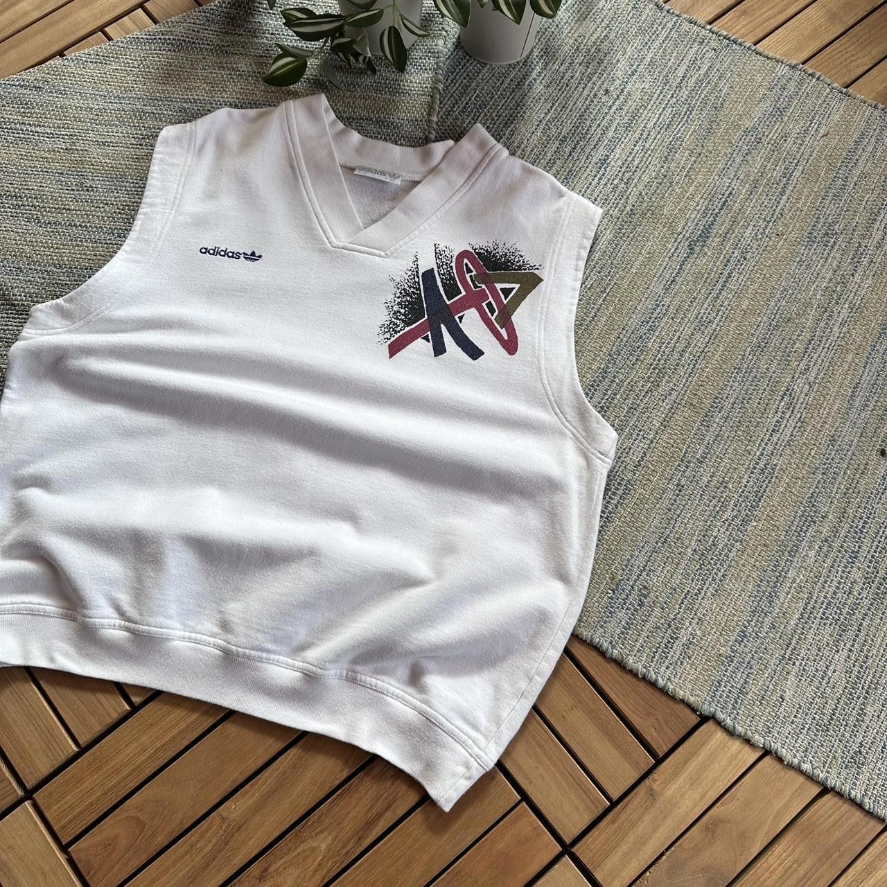Adidas Vintage 90s Adidas Tennis Big Logo Vest Size US L / EU 52-54 / 3 - 2 Thumbnail