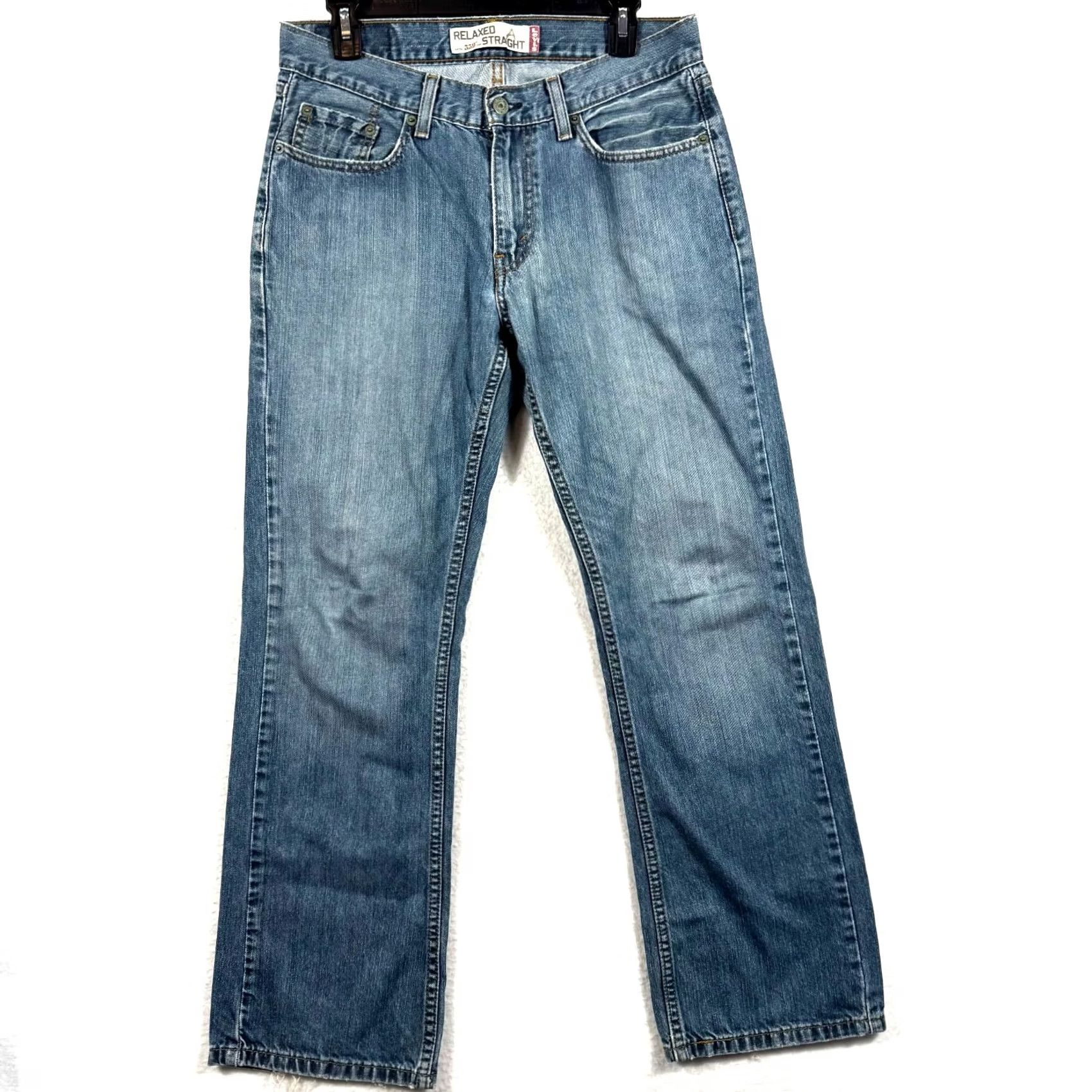 Levi's VINTAGE Levi's 559 Jeans Mens 30x30 Relaxed Straight Denim Blue 5-Pocket Pocketed Distress 559 Model Levi's 500 Series Mens ViNTage Size US 30 / EU 46 - 2 Thumbnail