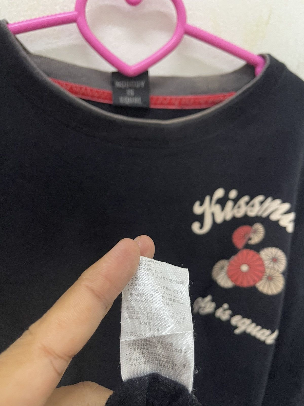 Japanese Brand Rare Vintage KISSMARK Nobody Is Equal Sexy Girl Size US M / EU 48-50 / 2 - 8 Thumbnail