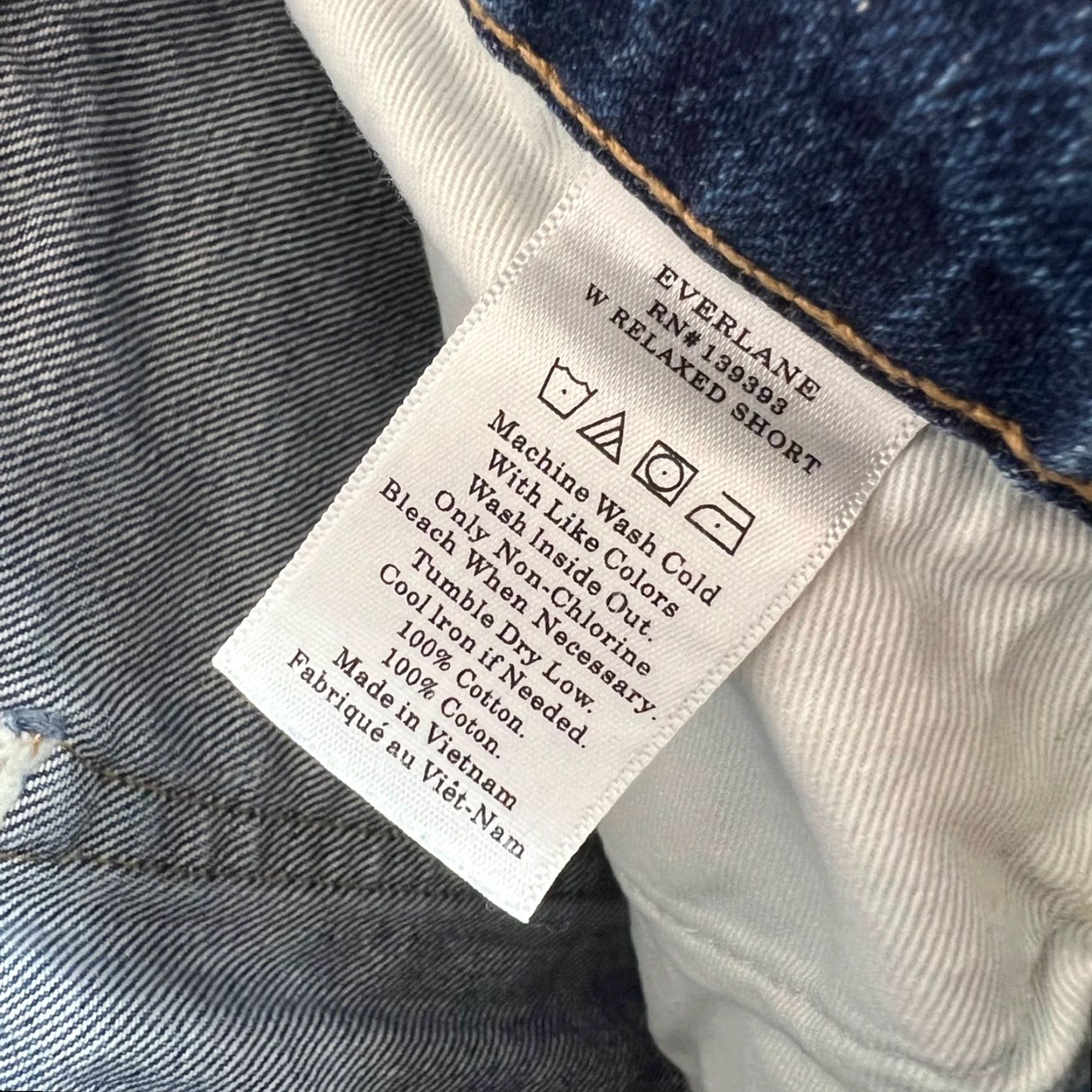 Everlane Everlane Denim Jeans Shorts Blue Medium Wash 27 Womens Casual 5-Pocket Cut-Off Denim Shorts Size 27" / US 4 / IT 40 - 4 Thumbnail