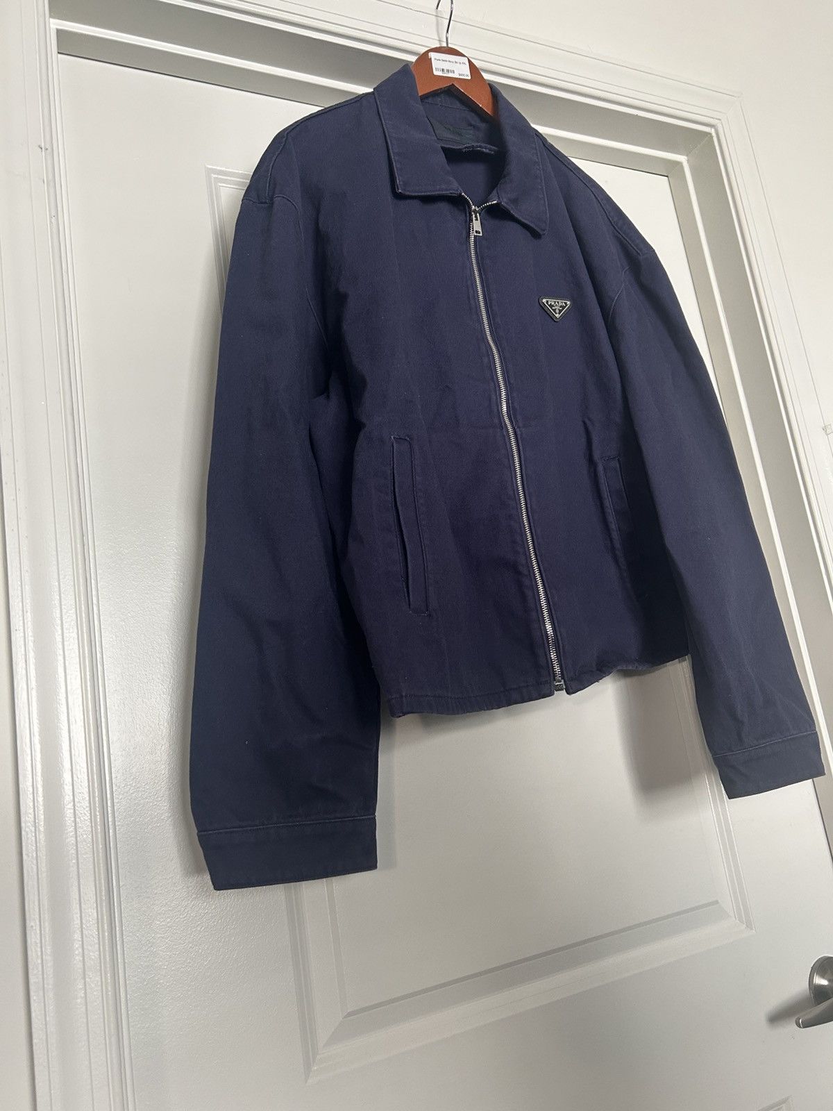 Prada Prada denim zipper blouson jacket blue Size US XXL / EU 58 / 5 - 3 Thumbnail