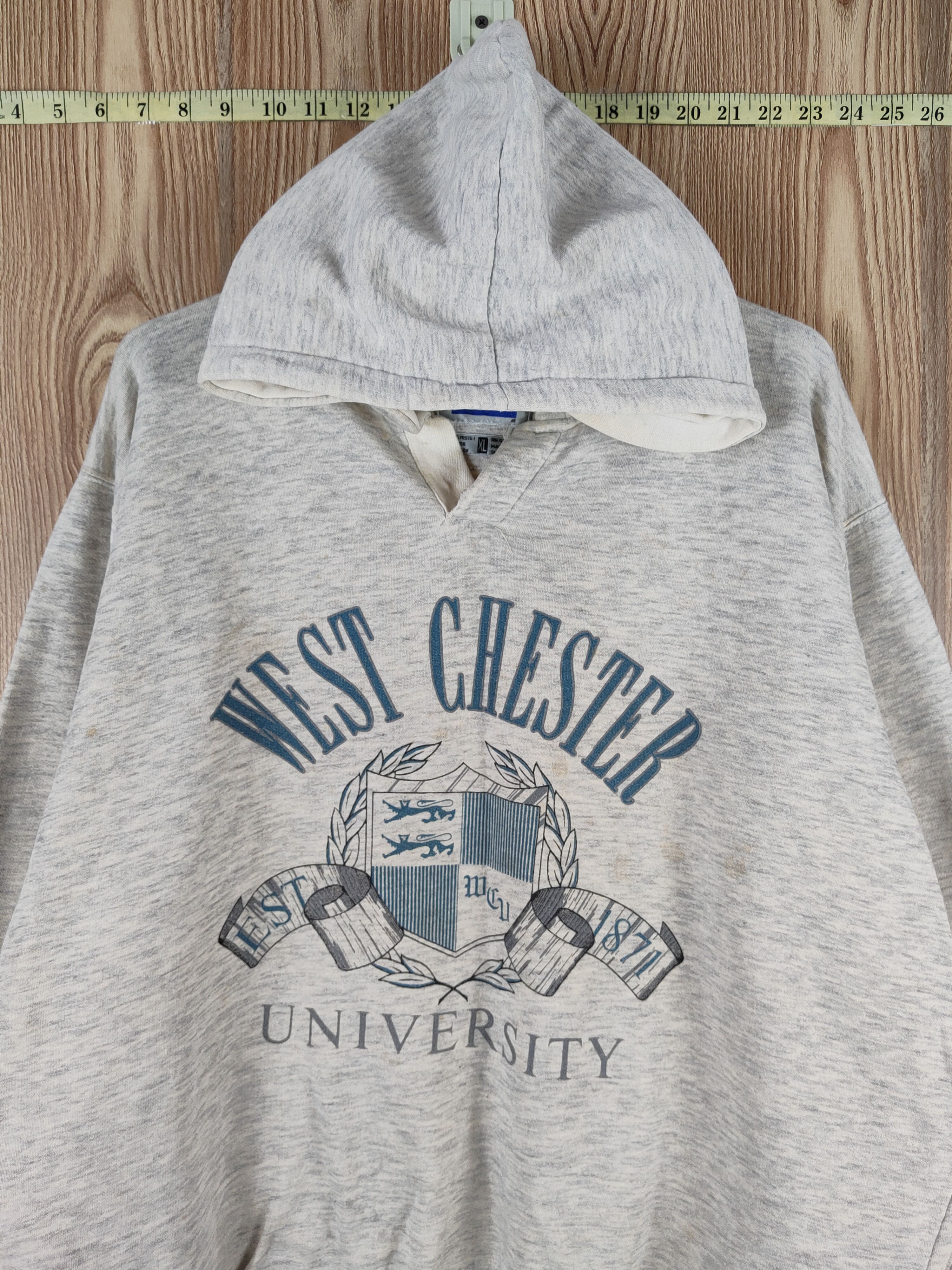 Japanese Brand × Vintage Vintage Stuff 🔥Gear Gray Hoodie Sweatshirts Size US XL / EU 56 / 4 - 2 Thumbnail