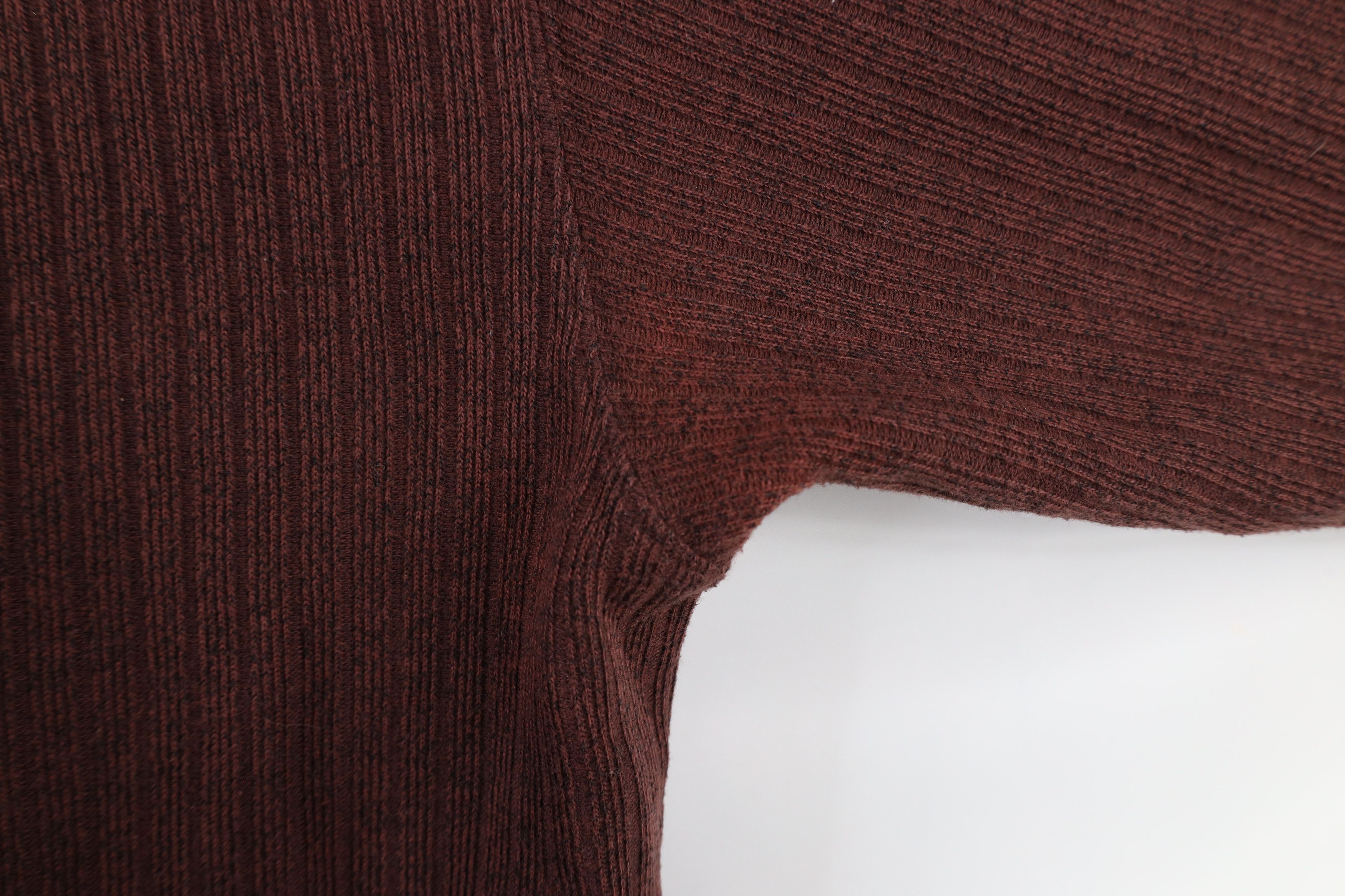 Vintage Vintage 90s Streetwear Ribbed Knit Long Sleeve T-Shirt Red Size US L / EU 52-54 / 3 - 5 Thumbnail