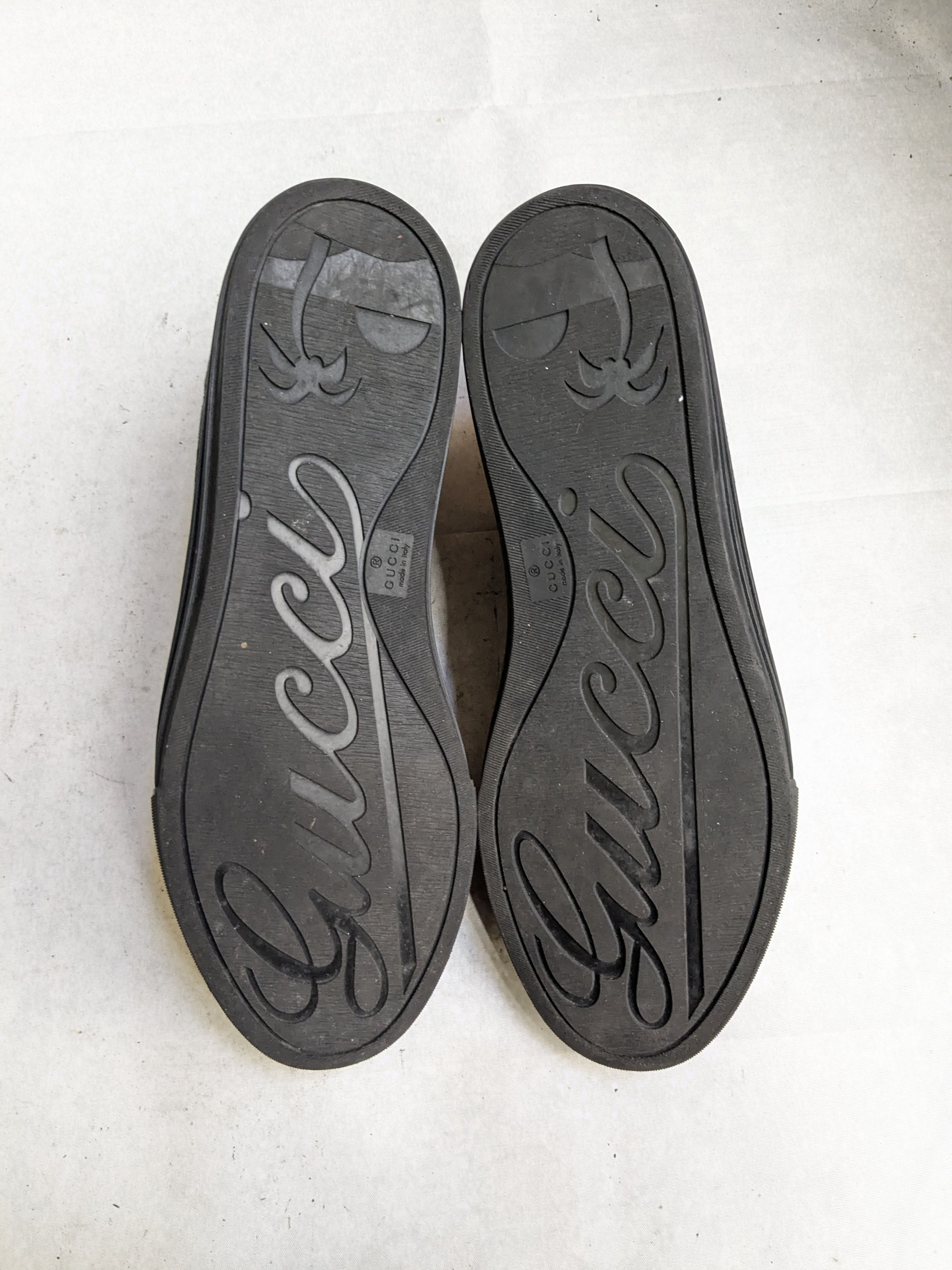 Gucci Gucci Monogram Sneakers Black 11.5 High Tops Size US 11.5 / EU 44-45 - 16 Thumbnail