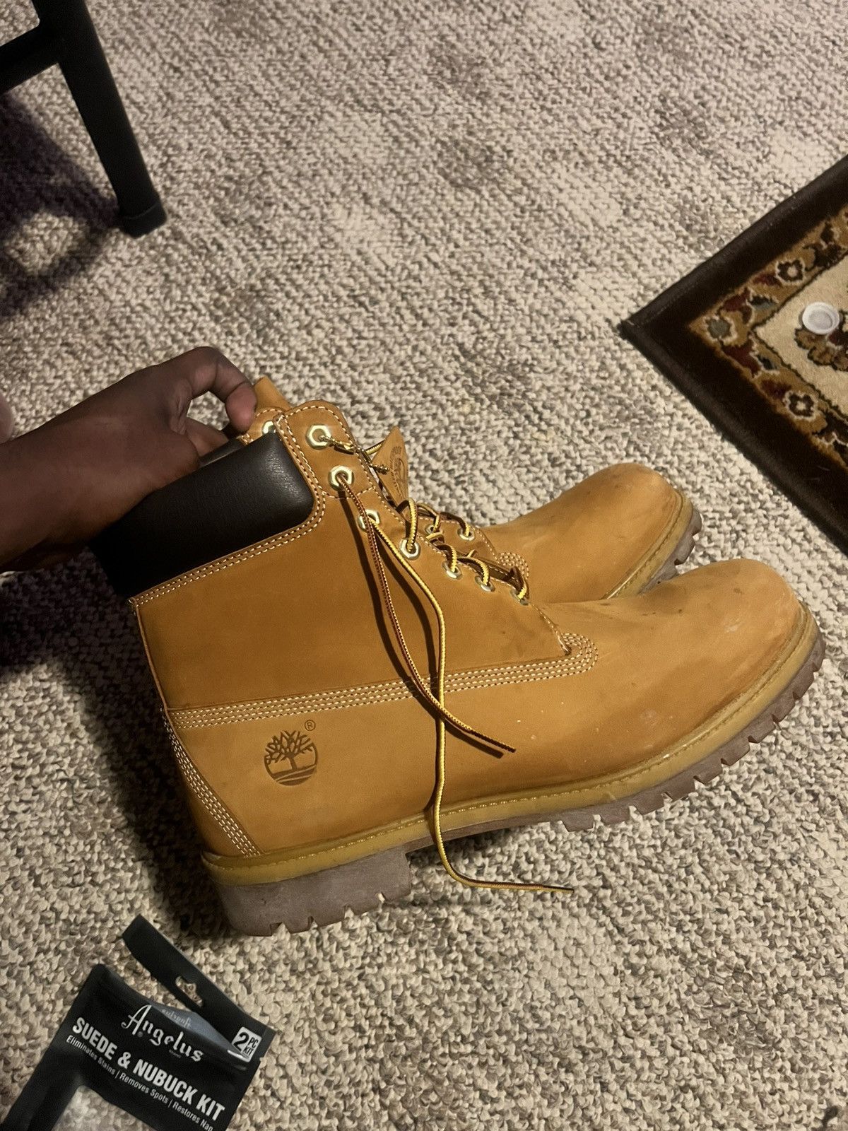 Timberland Timberland 6” Premium Waterproof Boots - Wheat Nubuck Size US 13 / EU 46 - 2 Thumbnail