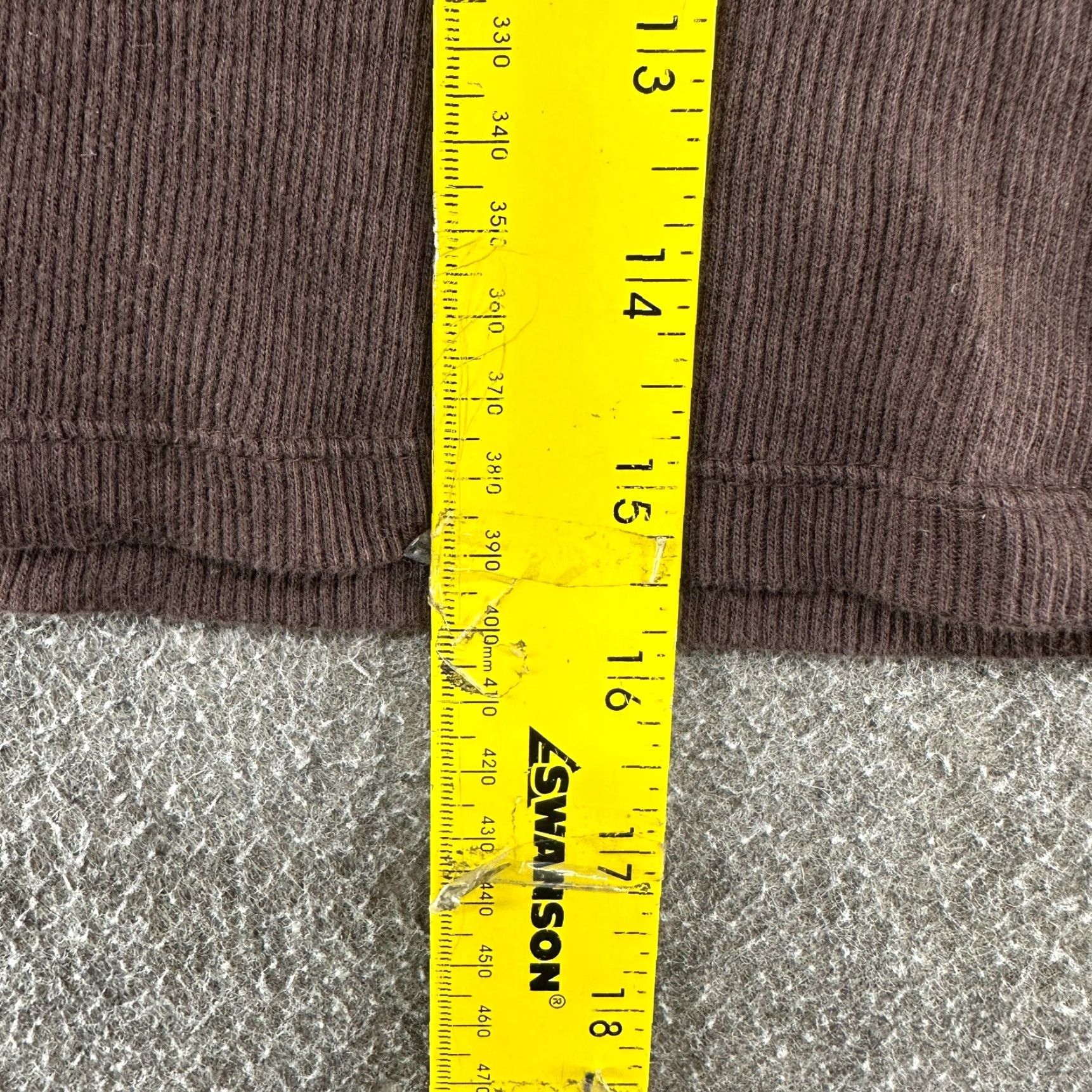 Vintage VINTAGE Mixit Top Women's Large Brown Short Sleeve V Neck Ribbed Knit Cotton Y2K Dog 90s Funny Logo Pullover Base Layer Size L / US 10 / IT 46 - 5 Thumbnail