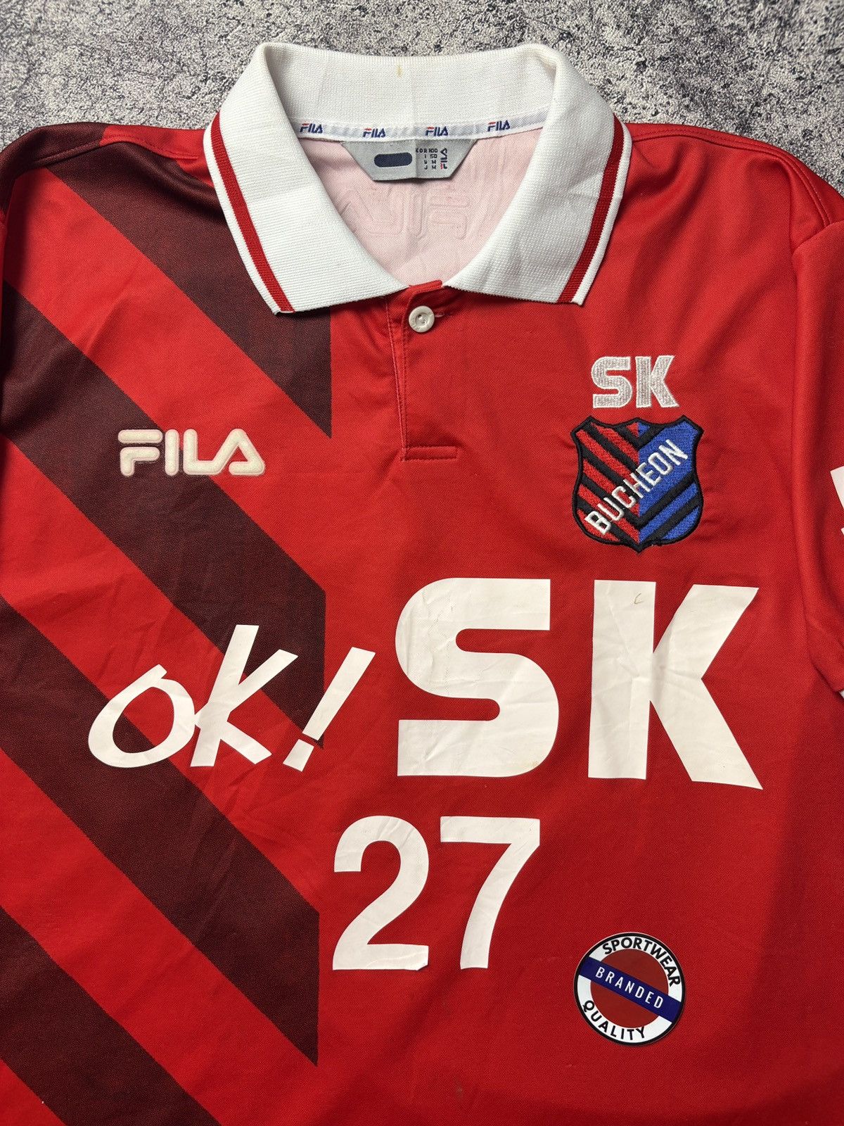 Fila Jersey Bucheon SK K-League Vintage 2000/01 Home Mw/Mi #27 Size US M / EU 48-50 / 2 - 3 Thumbnail