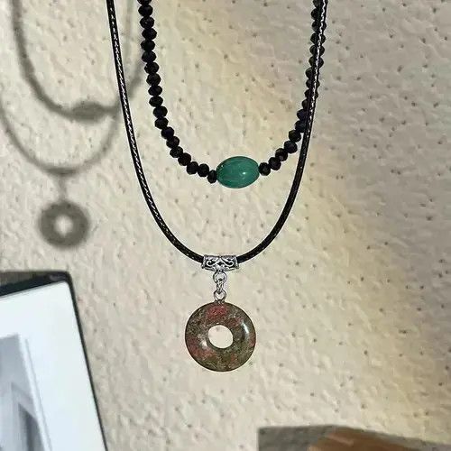 Jewelry Style Vintage Peace Buckle Pendant Necklaces Size ONE SIZE - 4 Thumbnail