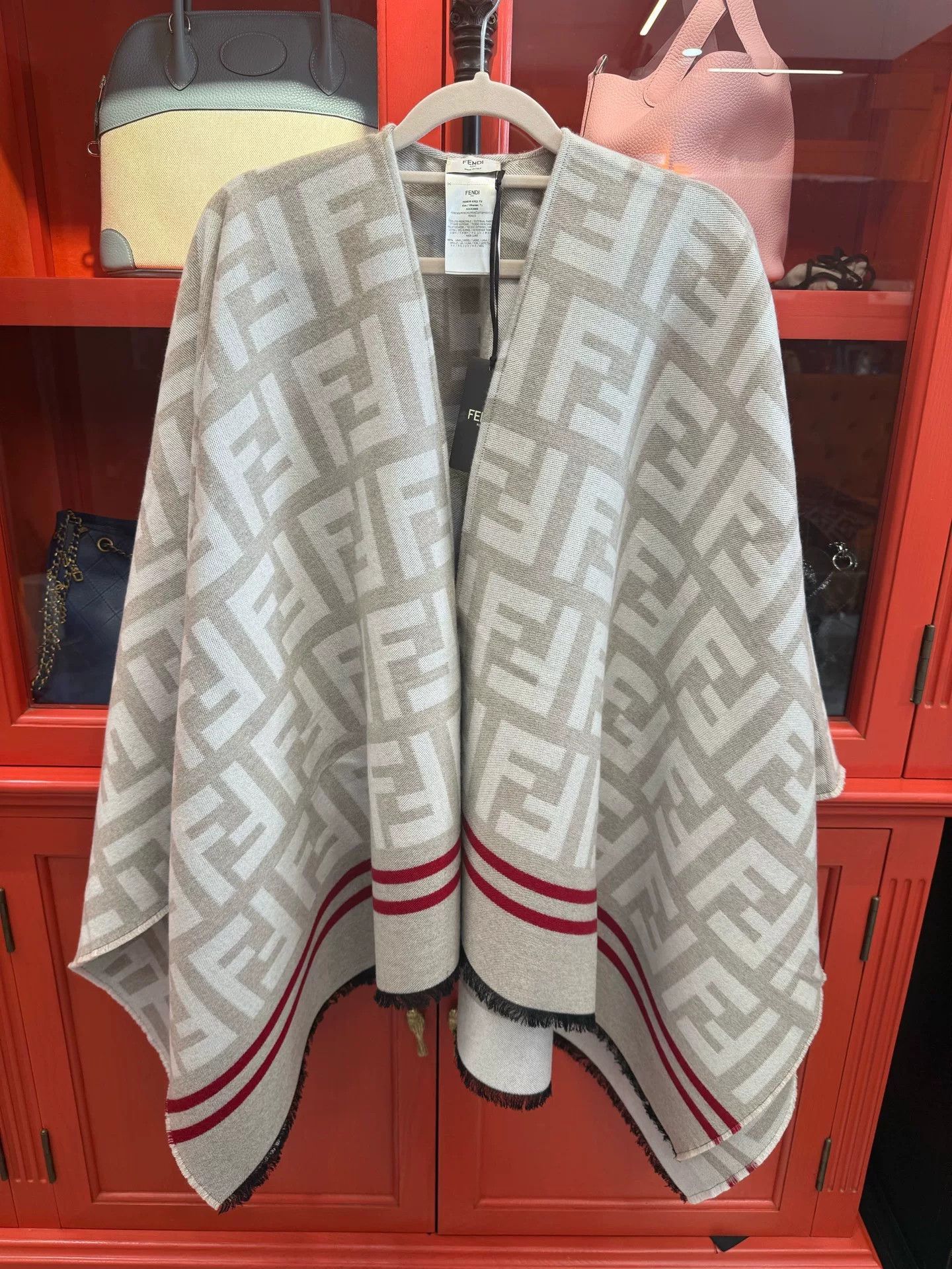Fendi fendi monogram wool silk shawl 140x140 Size ONE SIZE - 1 Thumbnail