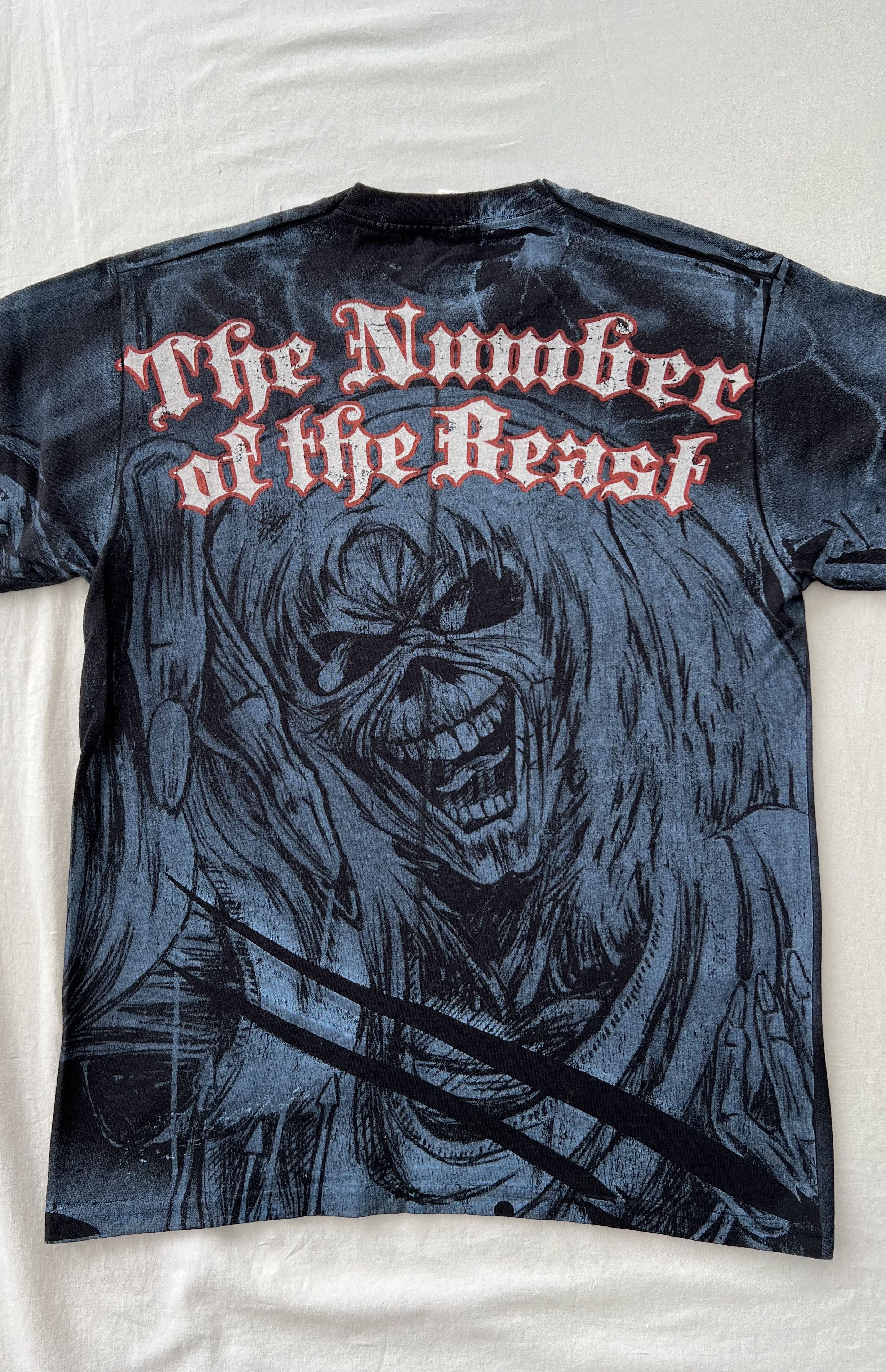 Band Tees Vintage 2010 Iron Maiden The Number of the Beast AOP T-shirt Size US M / EU 48-50 / 2 - 12 Thumbnail