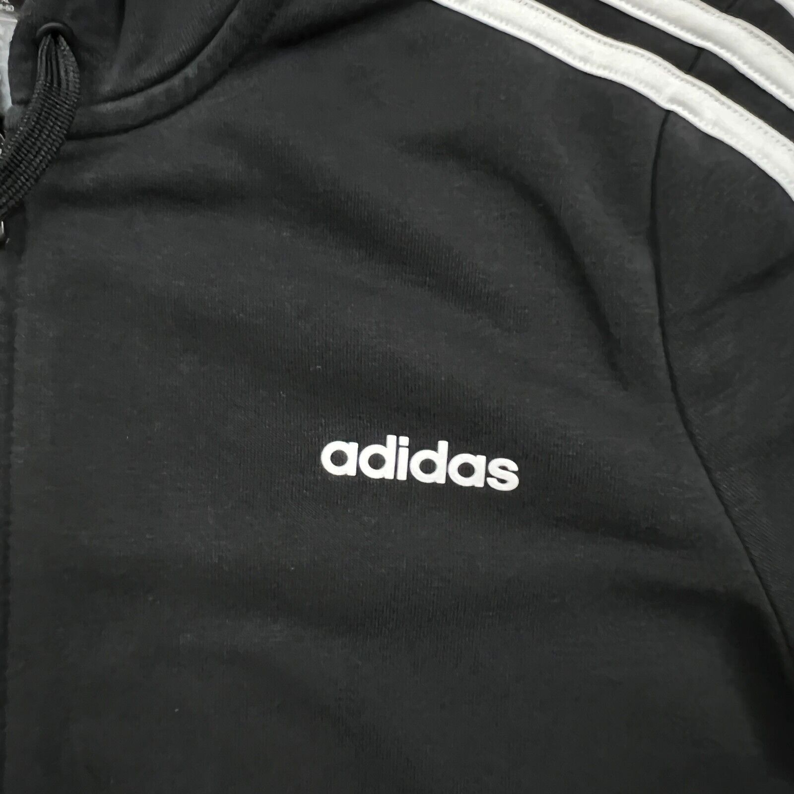 Adidas × Vintage Adidas Hoodie Medium 3 Stripes Spell Out Hooded Sweatshirt Size US M / EU 48-50 / 2 - 3 Thumbnail