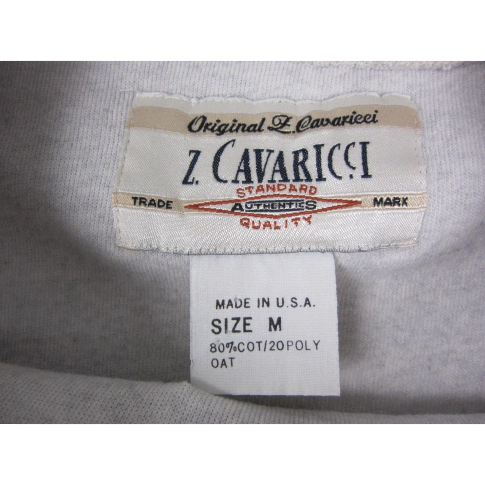 Vintage VINTAGE Z. Cavaricci Sweatshirt Mens M Gray Fleece Pullover 90s Gym & Training Size US M / EU 48-50 / 2 - 3 Thumbnail