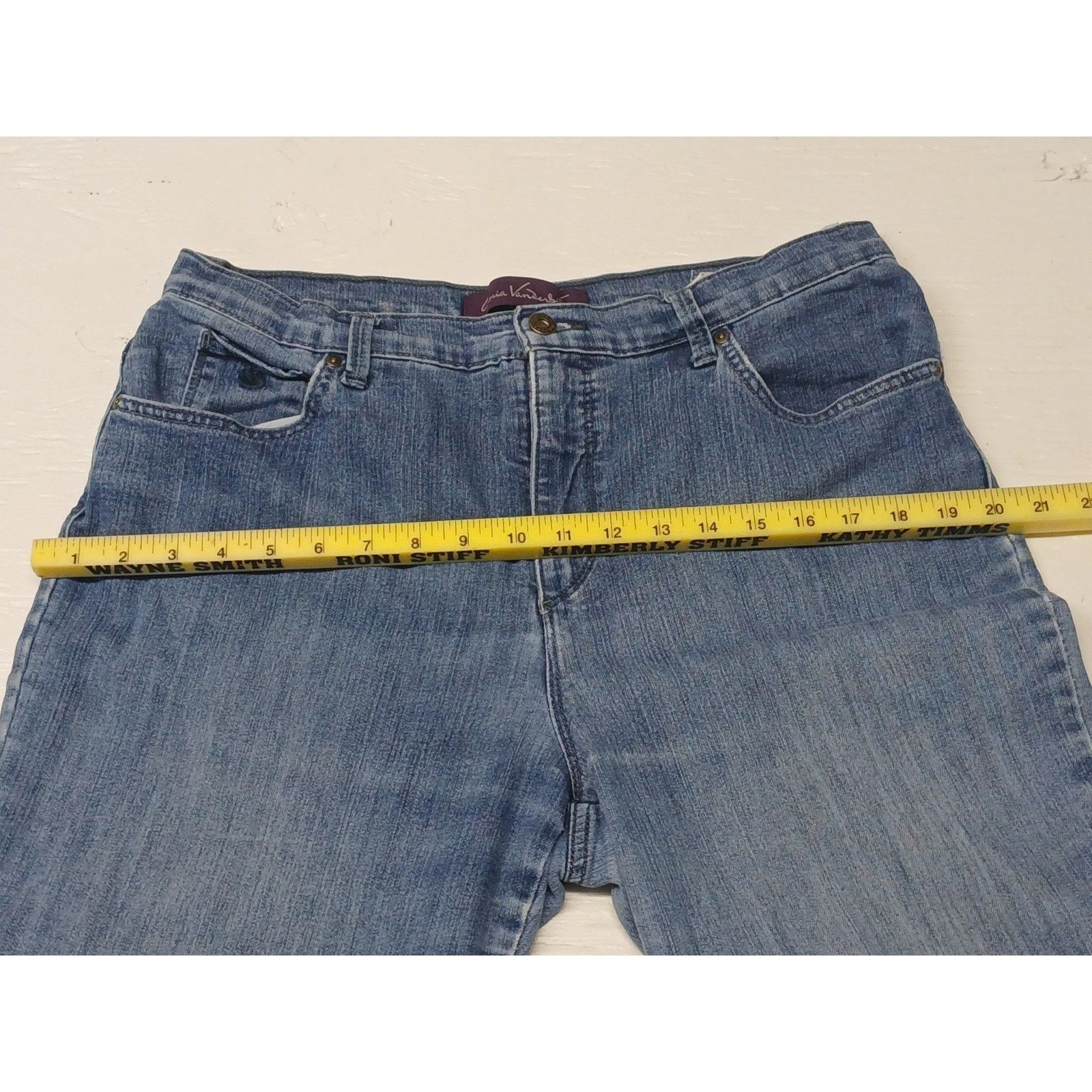 Gloria Vanderbilt Gloria Vanderbilt (12) Straight Relaxed fit Light Blue Jeans Size 34" / US 12 / IT 48 - 6 Thumbnail