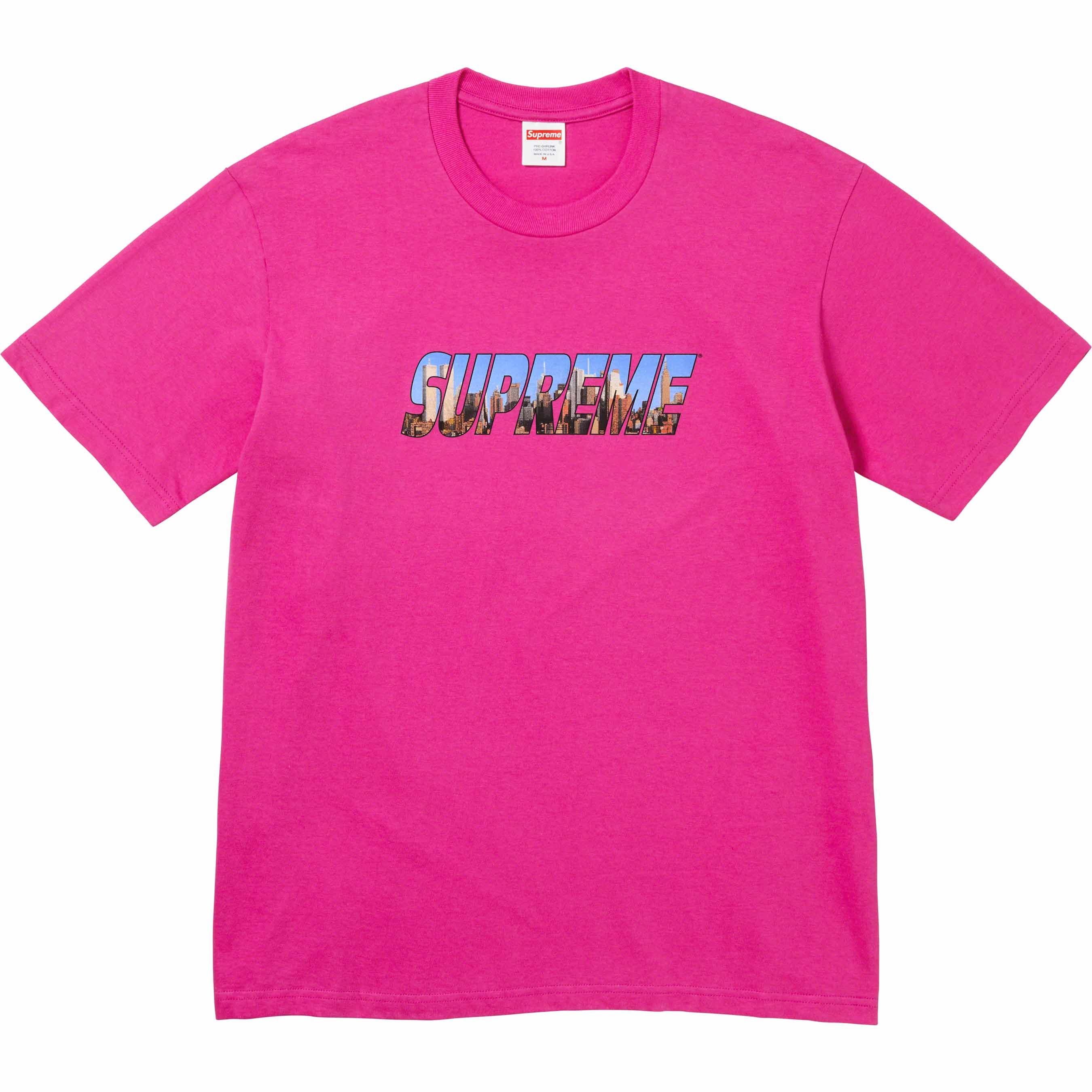 Supreme Supreme Gotham Tee - Magenta - XL - FW23 Size US XL / EU 56 / 4 - 1 Thumbnail