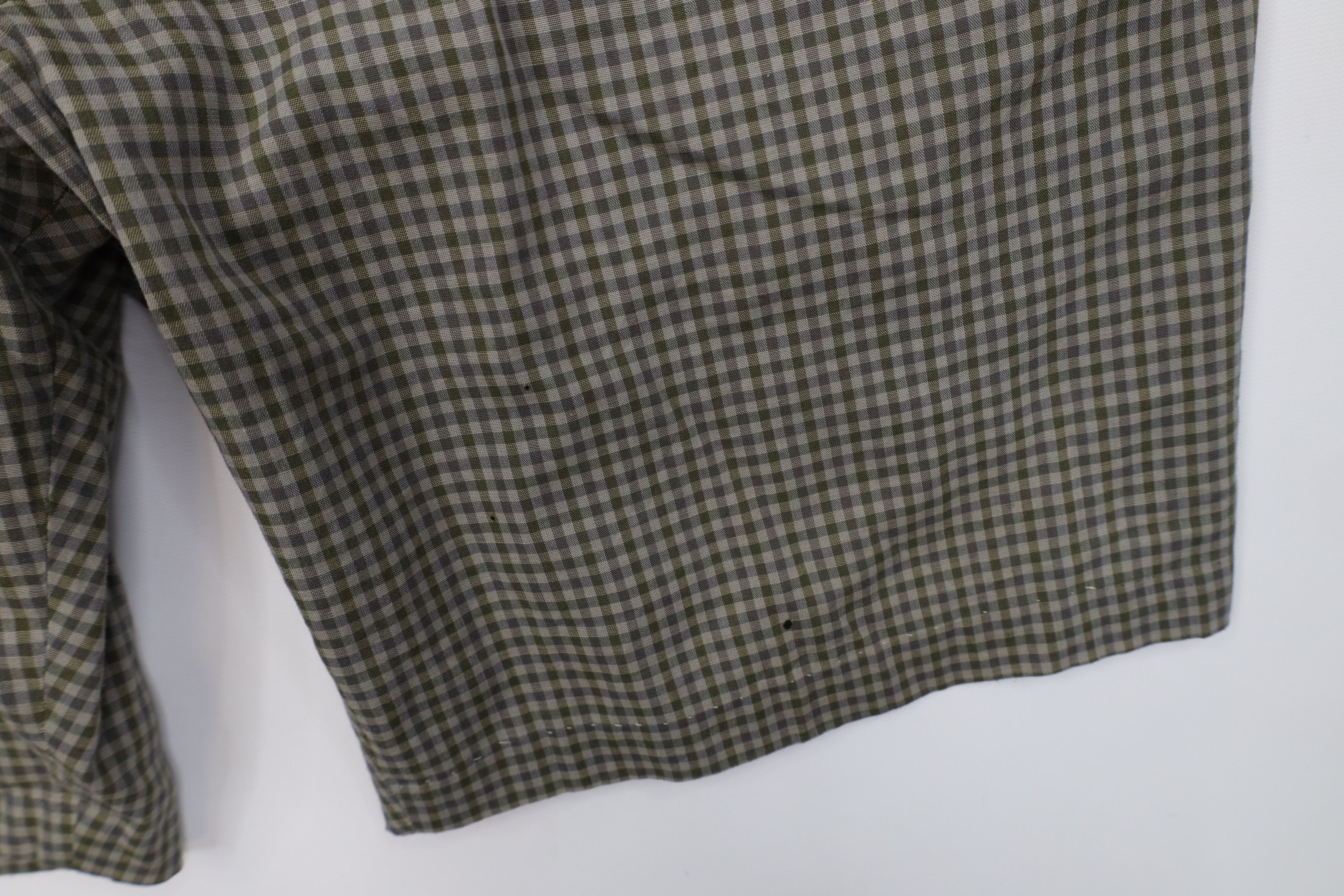 Vintage Vintage 50s Streetwear Knee Chino Shorts Green Plaid USA Size US 40 / EU 56 - 5 Thumbnail