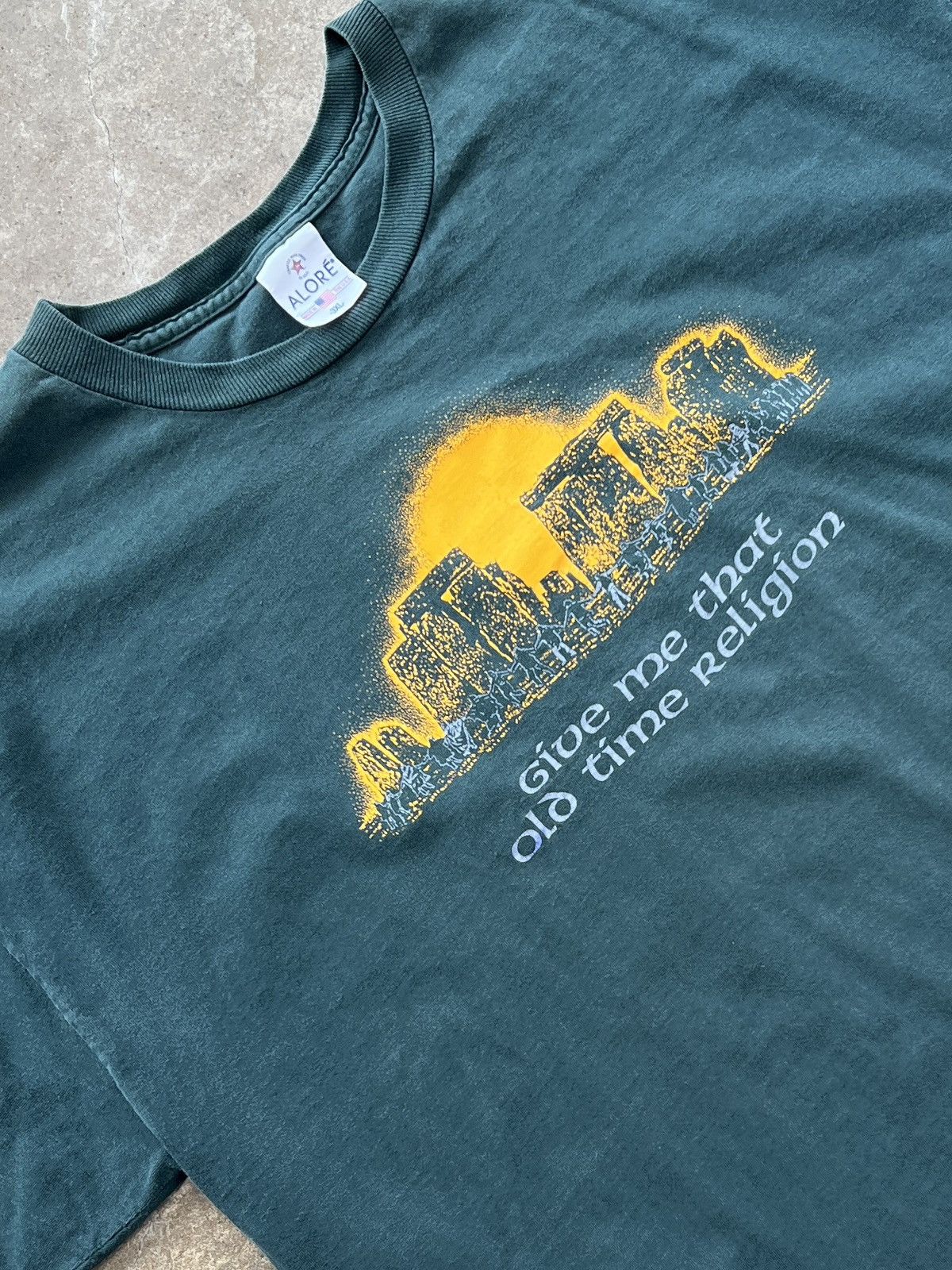 Vintage Vintage 90s Stonehenge Nature Religion Single Stitch XXXL Size US XXL / EU 58 / 5 - 1 Thumbnail