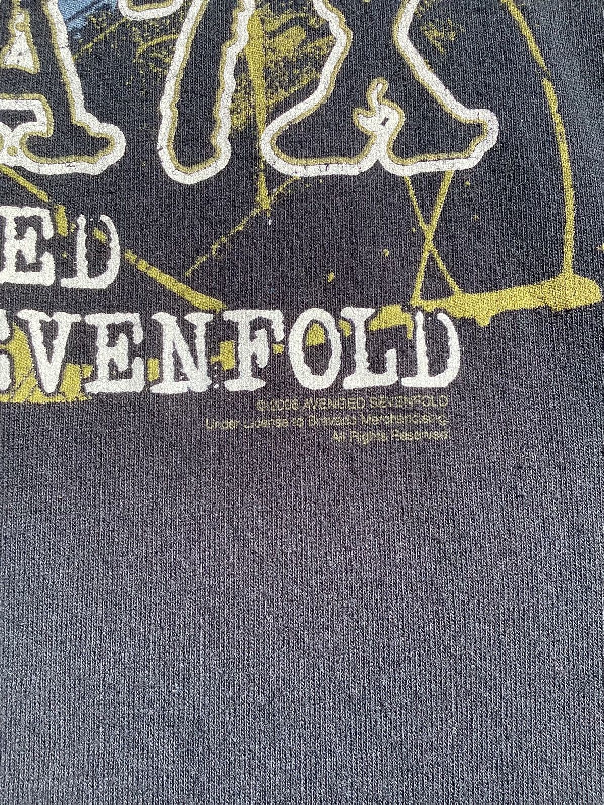 Hanes Vtg 2006 avenged seven fold a7X Grim Reaper logo band Tee Size US L / EU 52-54 / 3 - 3 Thumbnail