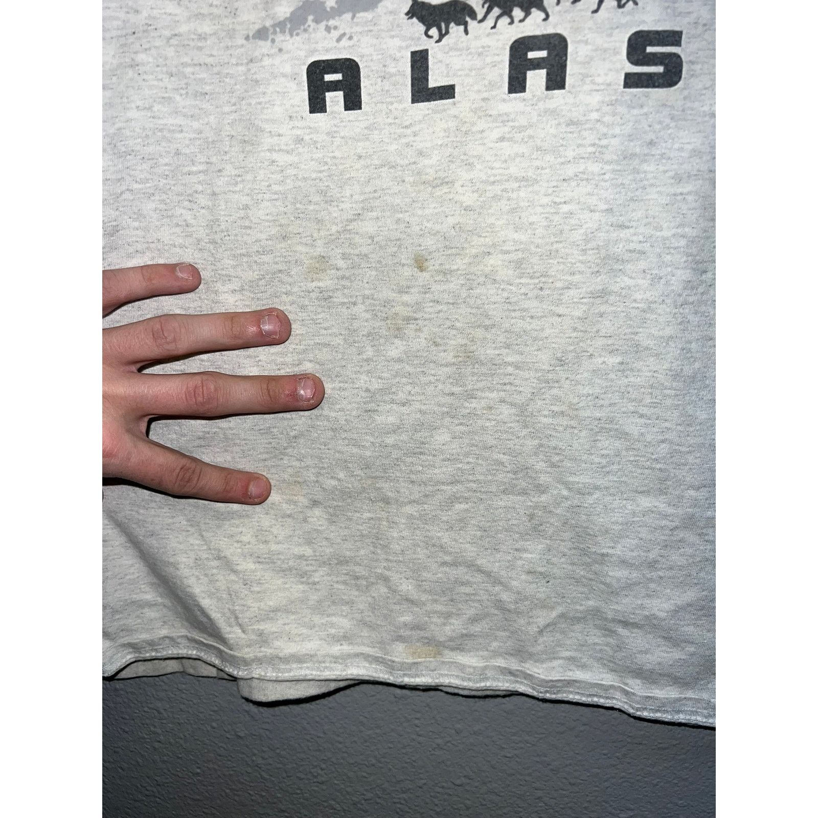Gildan Vintage Alaska Iditarod Shirt Dog Racing Race Gray Tee 2XL Size US XXL / EU 58 / 5 - 5 Thumbnail
