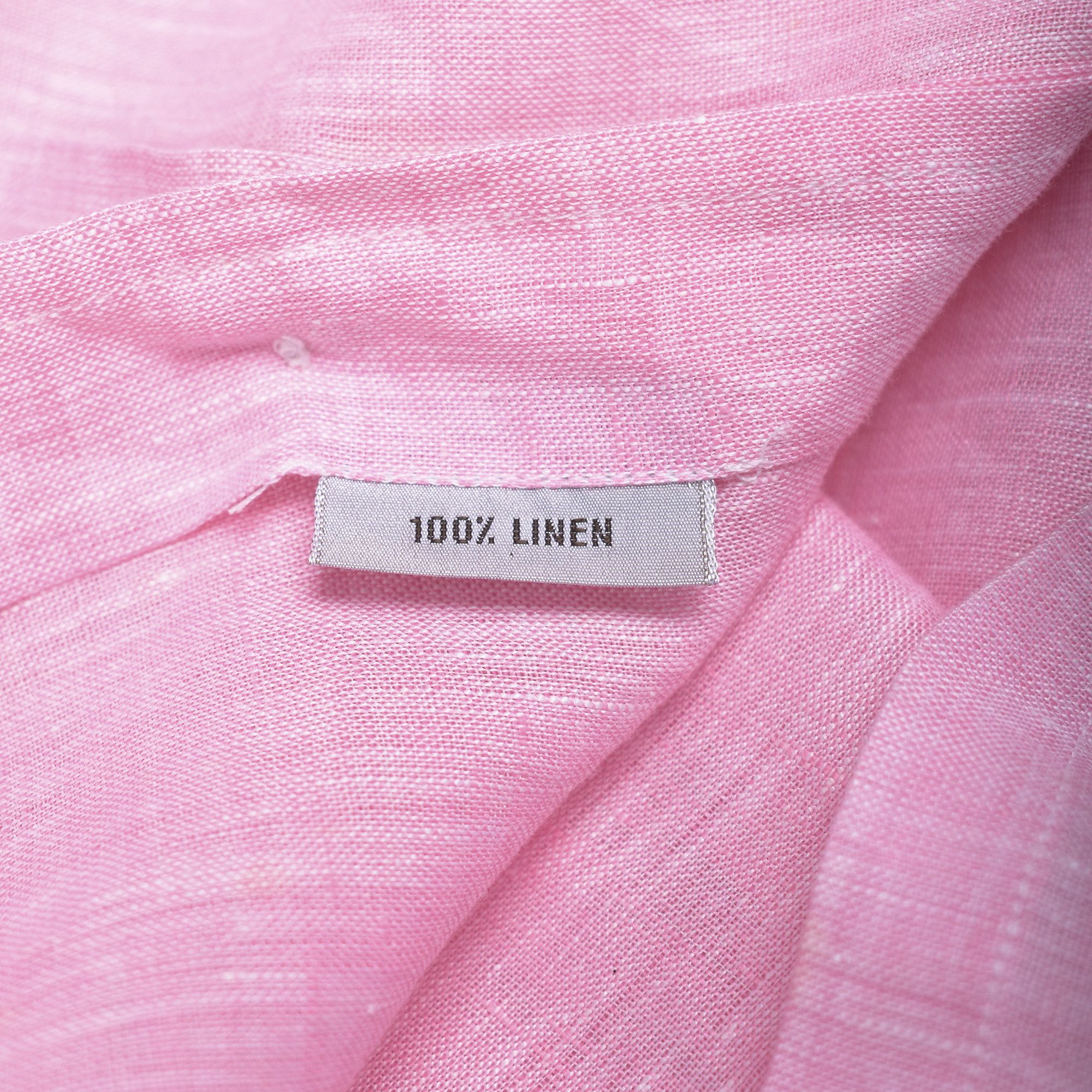Brioni BRIONI LINEN PINK SHIRT MADE IN ITALY XL Size US XL / EU 56 / 4 - 3 Thumbnail