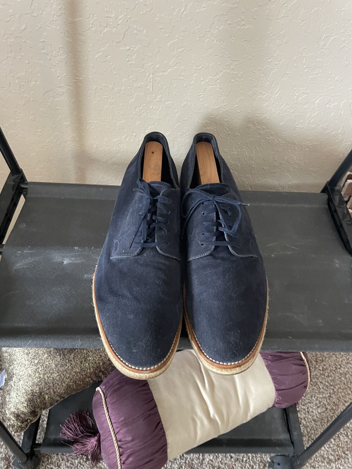 Prada Suede Derby’s w/espadrille soles Size US 13 / EU 46 - 2 Thumbnail