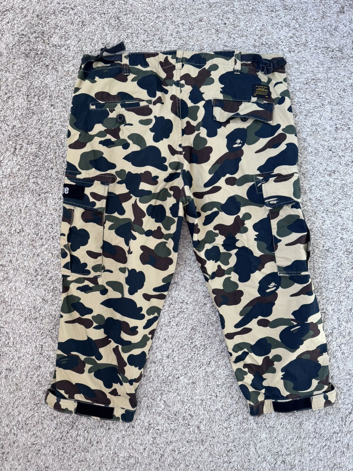 Bape Bape Camo cargo cropped pants XL Size US 36 / EU 52 - 2 Thumbnail