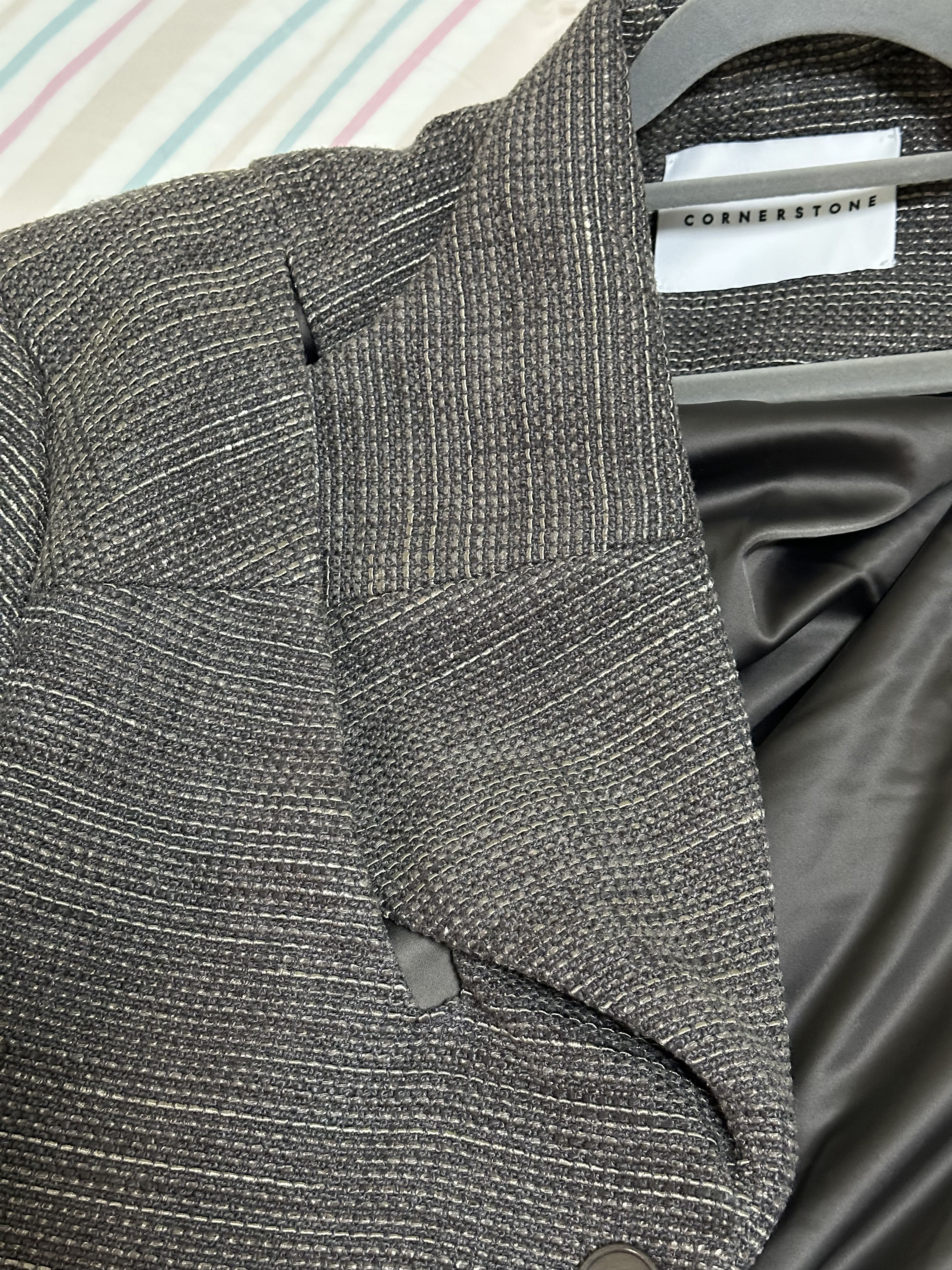 Corter Leather Cornerstone houndstooth coat trench coat Size US S / EU 44-46 / 1 - 4 Thumbnail