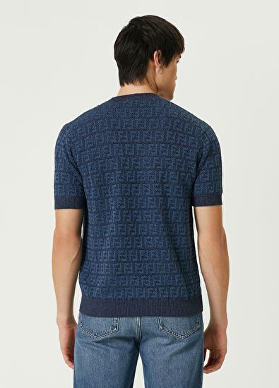 Fendi o1w1db10625 FZY443 Crewneck Jumper in Blue Size US S / EU 44-46 / 1 - 5 Thumbnail