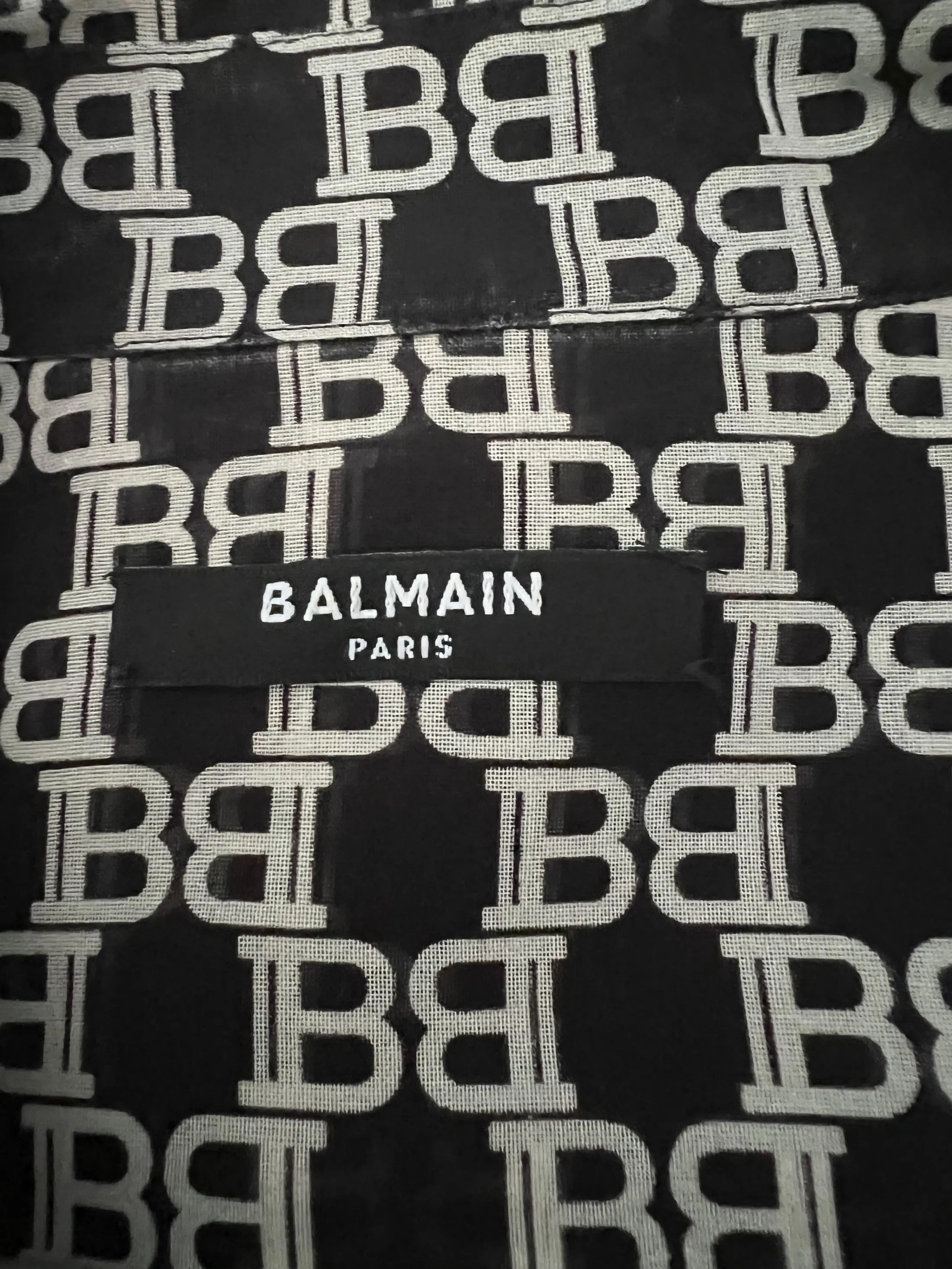 Balmain Monogram-Print Long-Sleeved Shirt Size US L / EU 52-54 / 3 - 8 Thumbnail