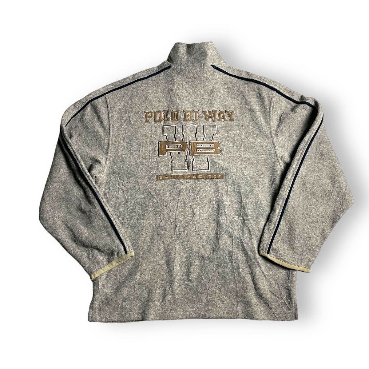 Polo Ralph Lauren 🇯🇵 VINTAGE POLO BI WAY SPORT FLEECE JACKET Size US L / EU 52-54 / 3 - 1 Thumbnail