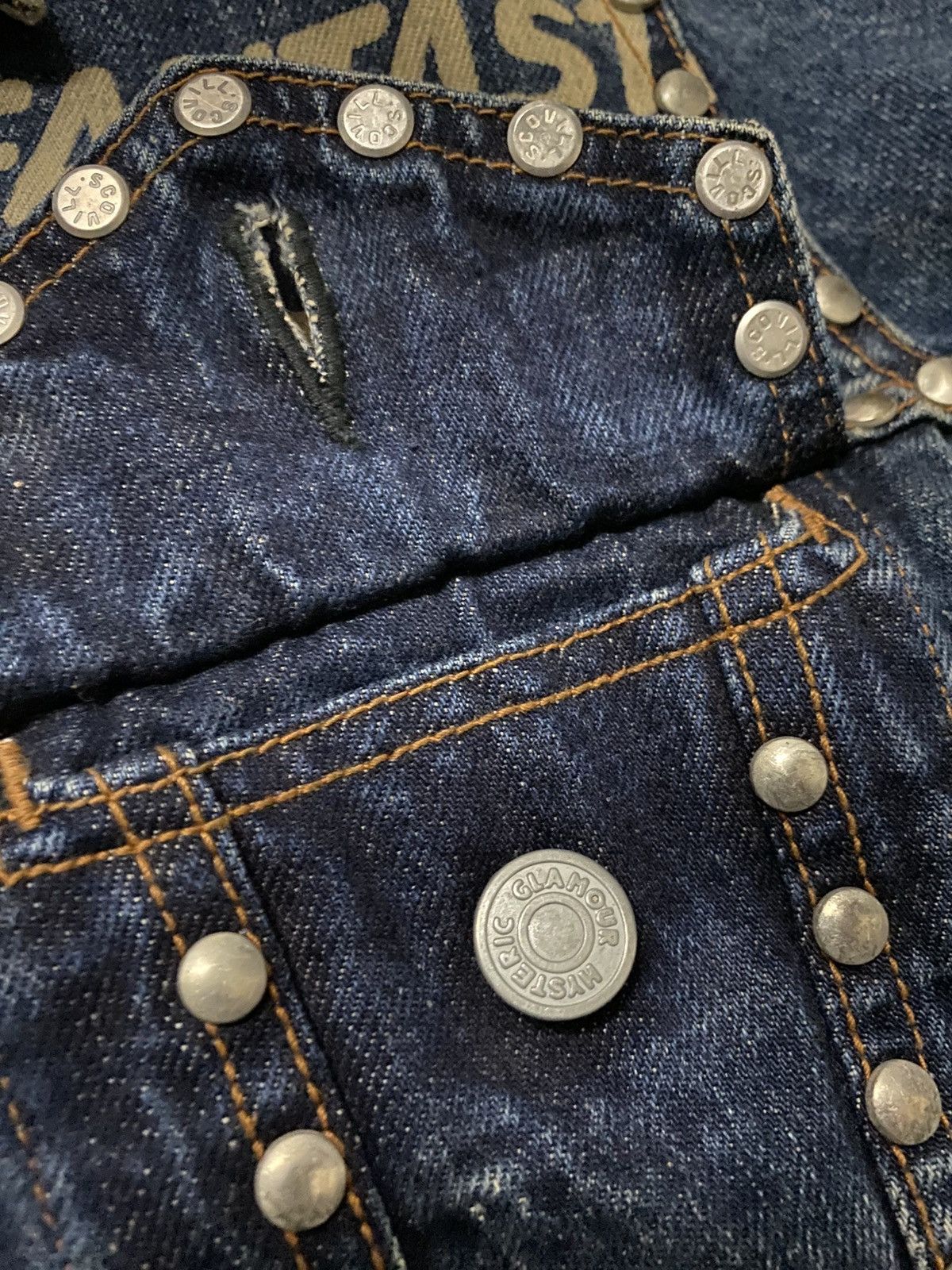 Hysteric Glamour × Japanese Brand Rare Design Hysteric Glamour Punk Studded Kinky Denim Jacket Size US M / EU 48-50 / 2 - 12 Thumbnail