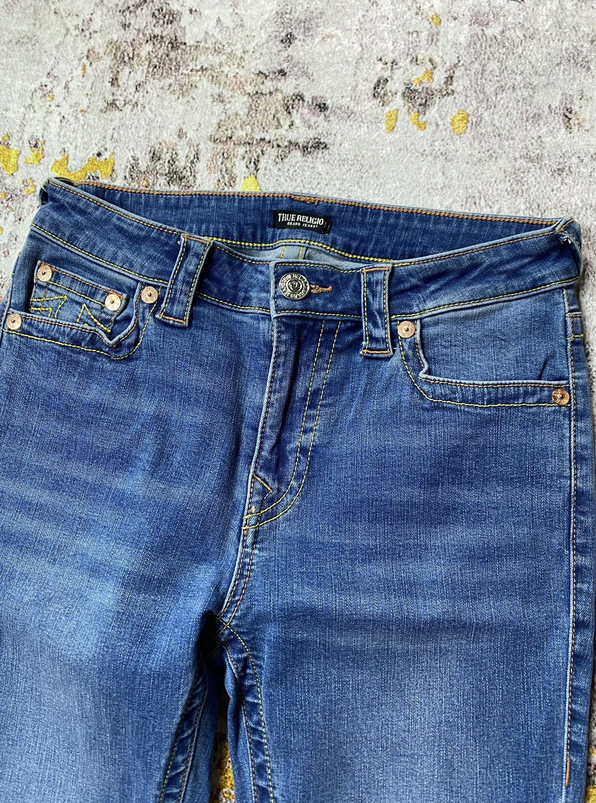 Japanese Brand × Le Grande Bleu (L.G.B.) × True Religion Y2K True Religion Washead Bootcut Jeans Size 28" / US 6 / IT 42 - 4 Thumbnail