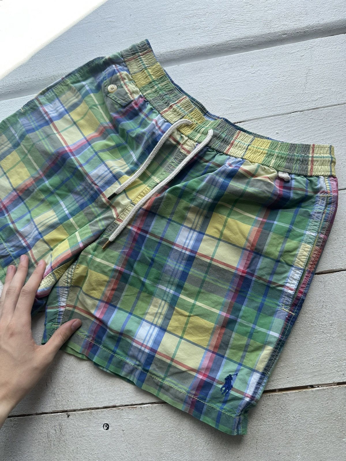 Vintage 🚨 RALPH LAUREN POLO LOGO VINTAGE SHORTS S hawaii rare Size US 29 - 2 Thumbnail