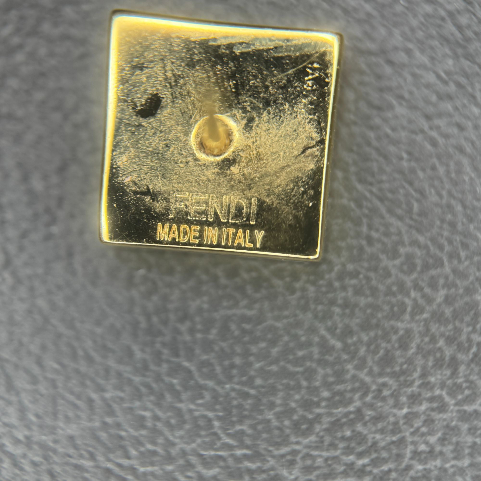 Fendi Fendi Gold-Tone Square Cufflinks With "FF" Logo Design In Or Size ONE SIZE - 2 Thumbnail