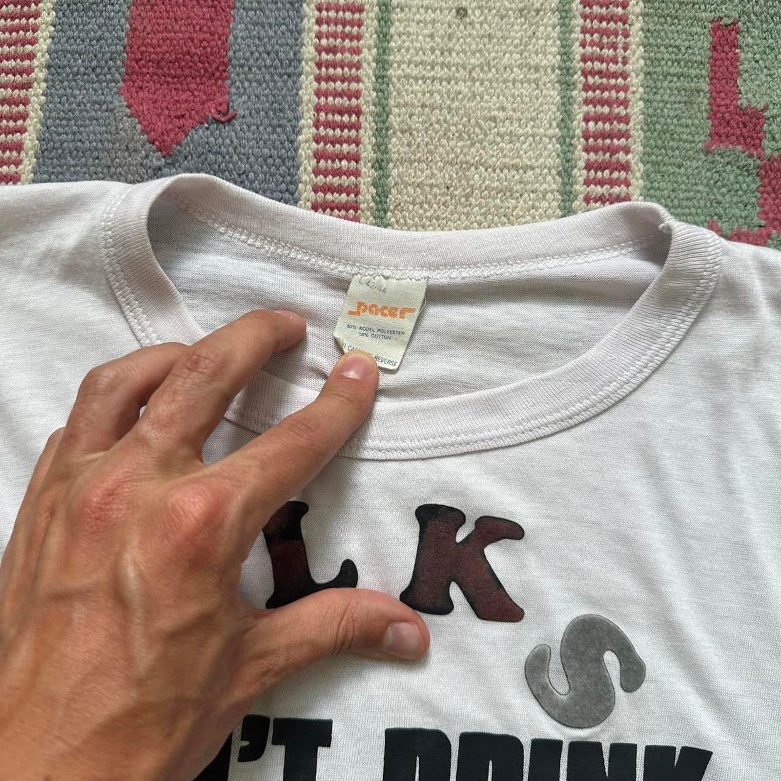 Vintage Rare Vintage 70s Drink Drive Beer Bar Cut Off Graphic Tee Size US M / EU 48-50 / 2 - 3 Thumbnail