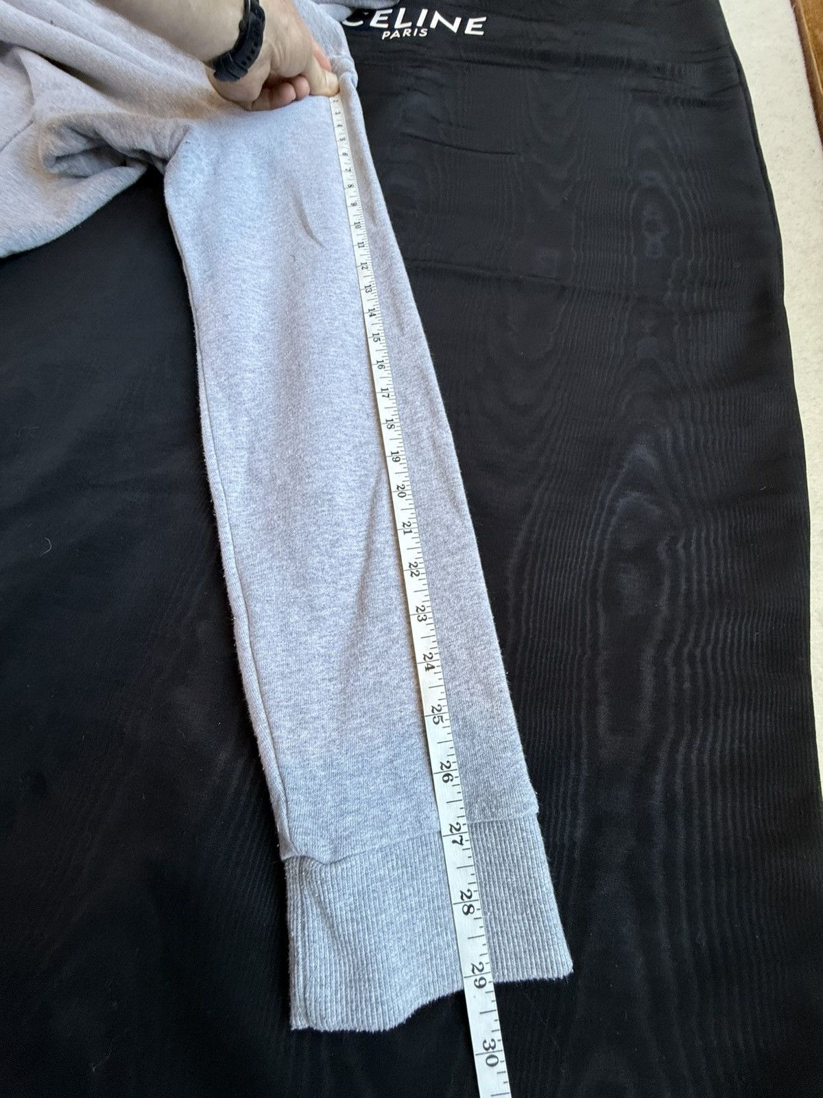 Saint Laurent Paris SS20 Saint Laurent Rive Gauche logo hoodie grey XXL Size US XXL / EU 58 / 5 - 6 Thumbnail