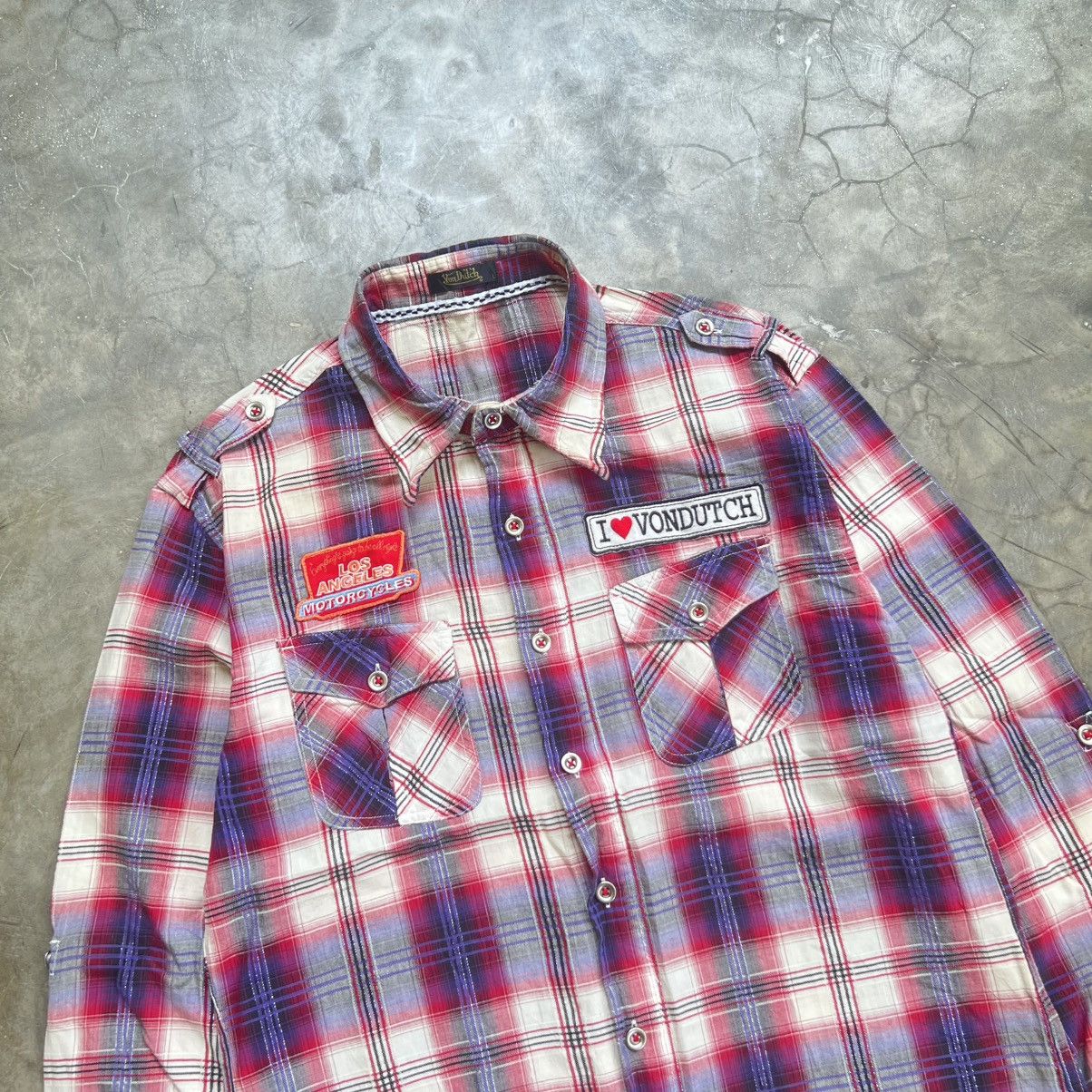 Von Dutch Von Dutch Motorcycles Flannel Shirt Size US L / EU 52-54 / 3 - 3 Thumbnail