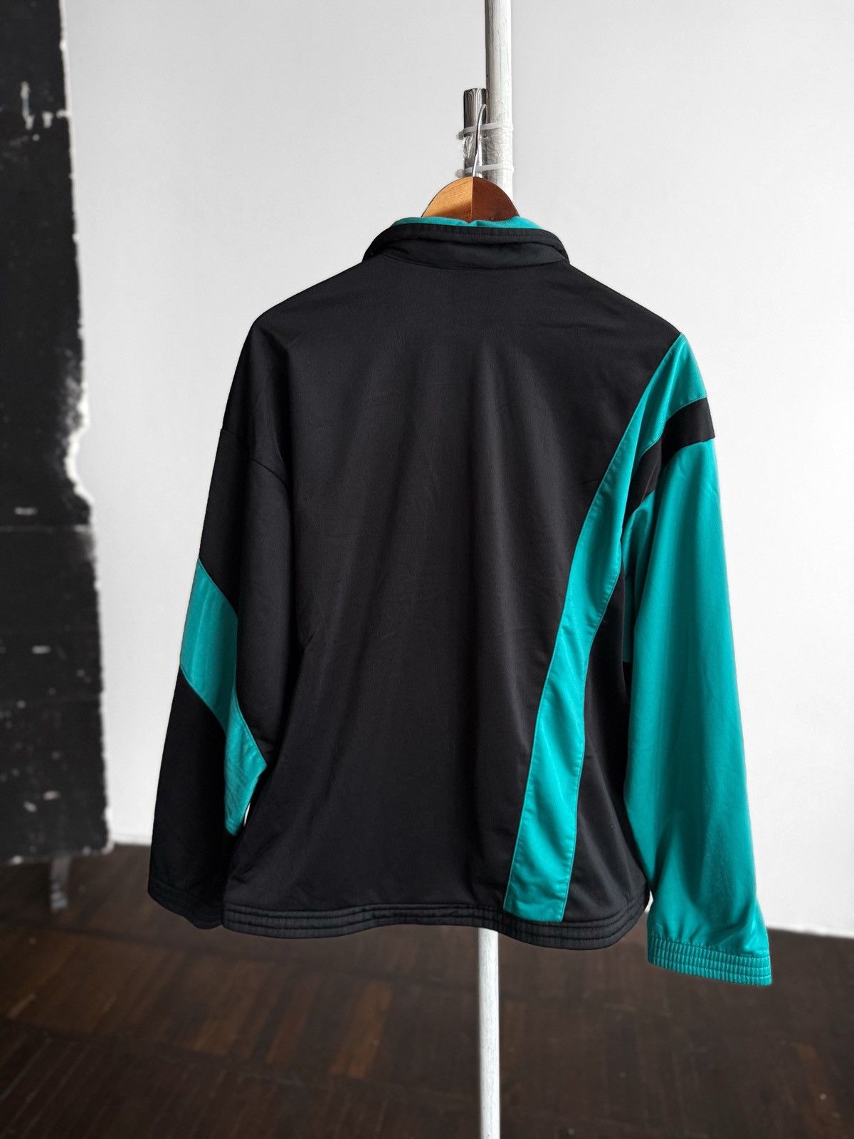 Puma Puma Vintage Mens Track Jacket Zip Up Black Teal 90s Retro Size US M / EU 48-50 / 2 - 2 Thumbnail