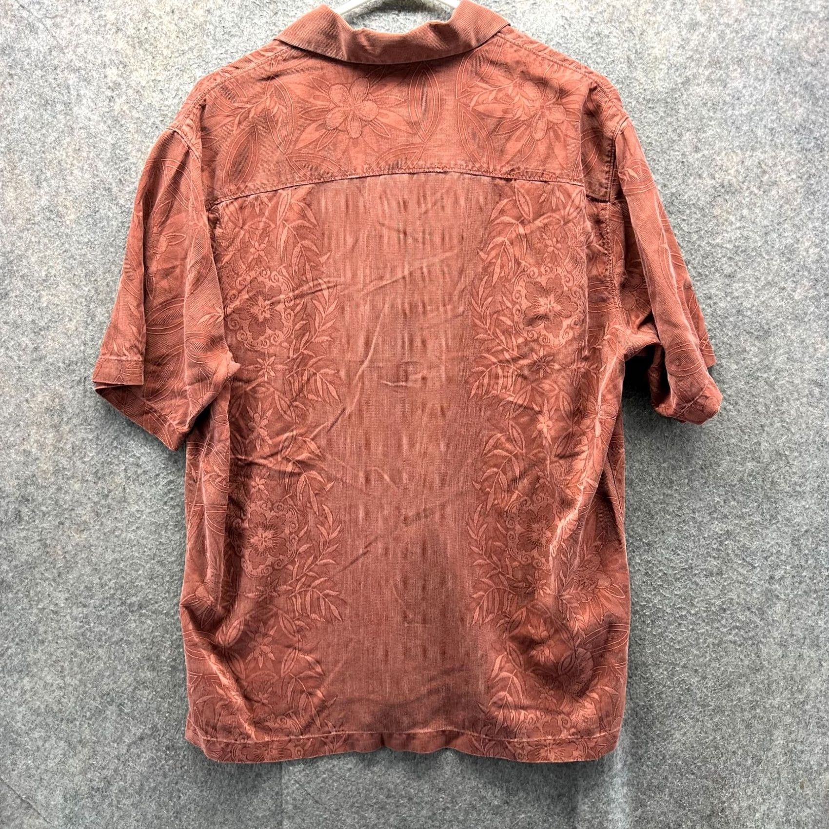Tommy Bahama VINTAGE Tommy Bahama Shirt Mens M Orange Button-Down Silk Hawaiian Camp Paradise Size US M / EU 48-50 / 2 - 2 Thumbnail