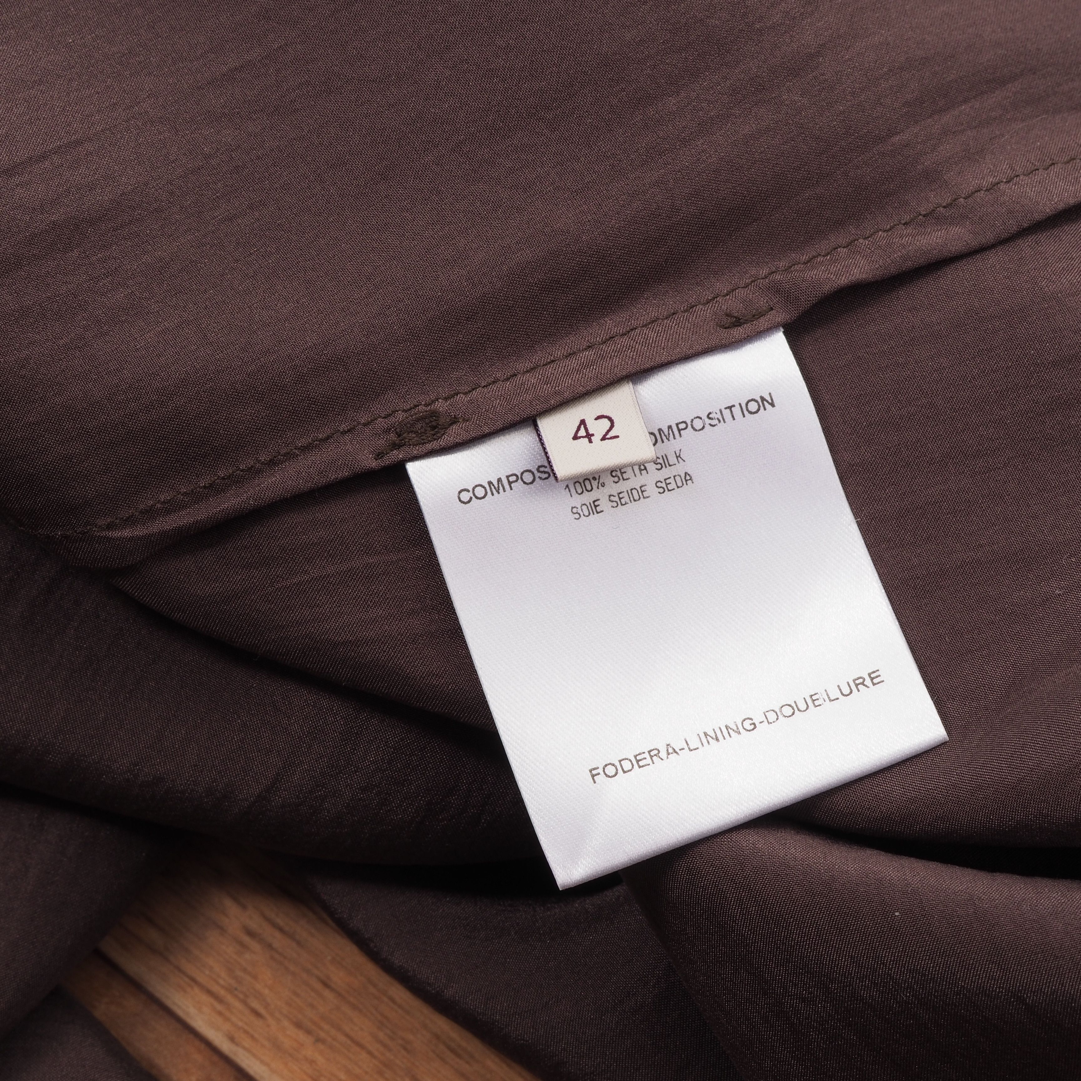Stella McCartney Stella McCartney 2008 Silk Beige Brown Wrap Dress Size M / US 6-8 / IT 42-44 - 5 Thumbnail