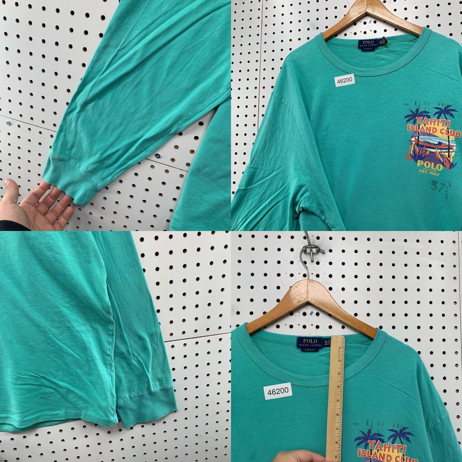 Polo Ralph Lauren Polo Ralph Lauren Shirt Mens 2XL Green Tahiti Island Club Stencil Long Sleeve Size US XXL / EU 58 / 5 - 8 Thumbnail