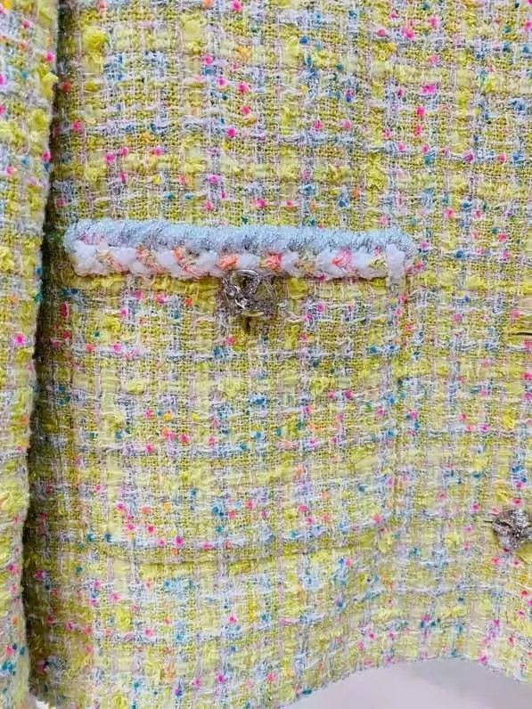 Chanel Chanel 24C early spring yellow soft clay knitted jacket Size M / US 6-8 / IT 42-44 - 5 Thumbnail